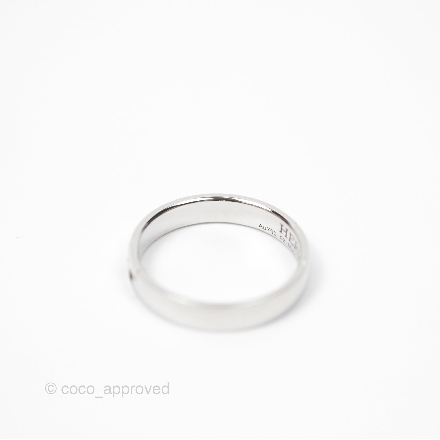 Hermès Ever Herakles Wedding Band Platinum Size 52