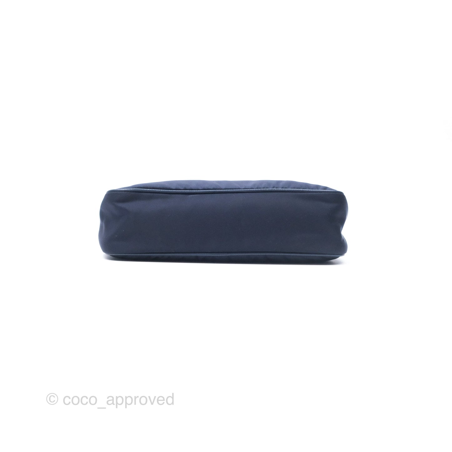 Prada Nylon Re-Edition 2005 Shoulder Bag Navy Blue Silver Hardware