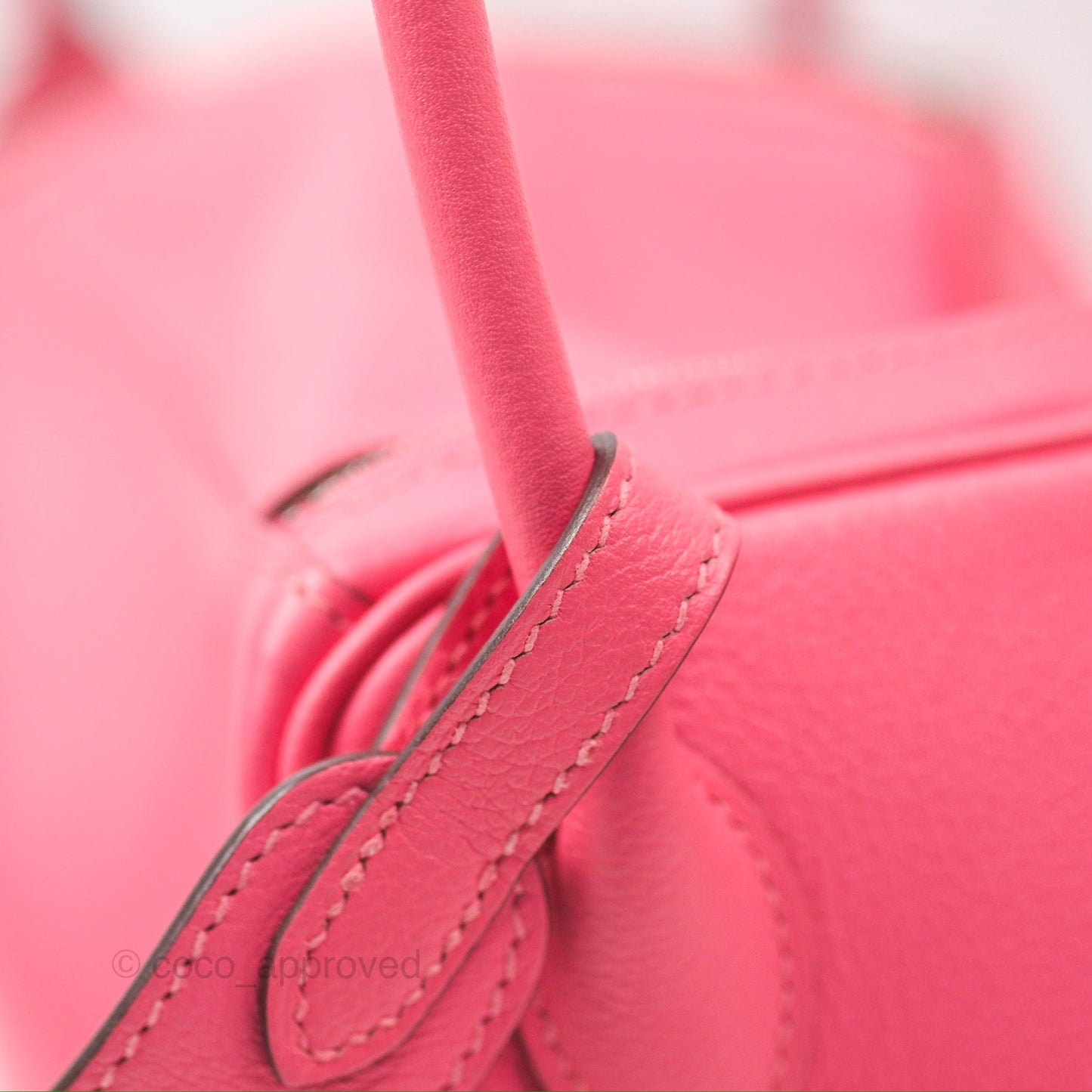 Hermès Lindy 26 Rose Azalee Evercolor Palladium Hardware