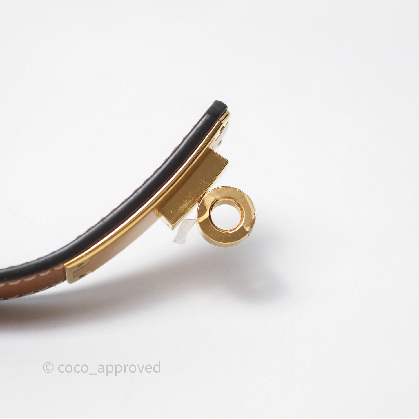 Hermès Kelly Buckle Belt Gold 37 Epsom Gold Hardware