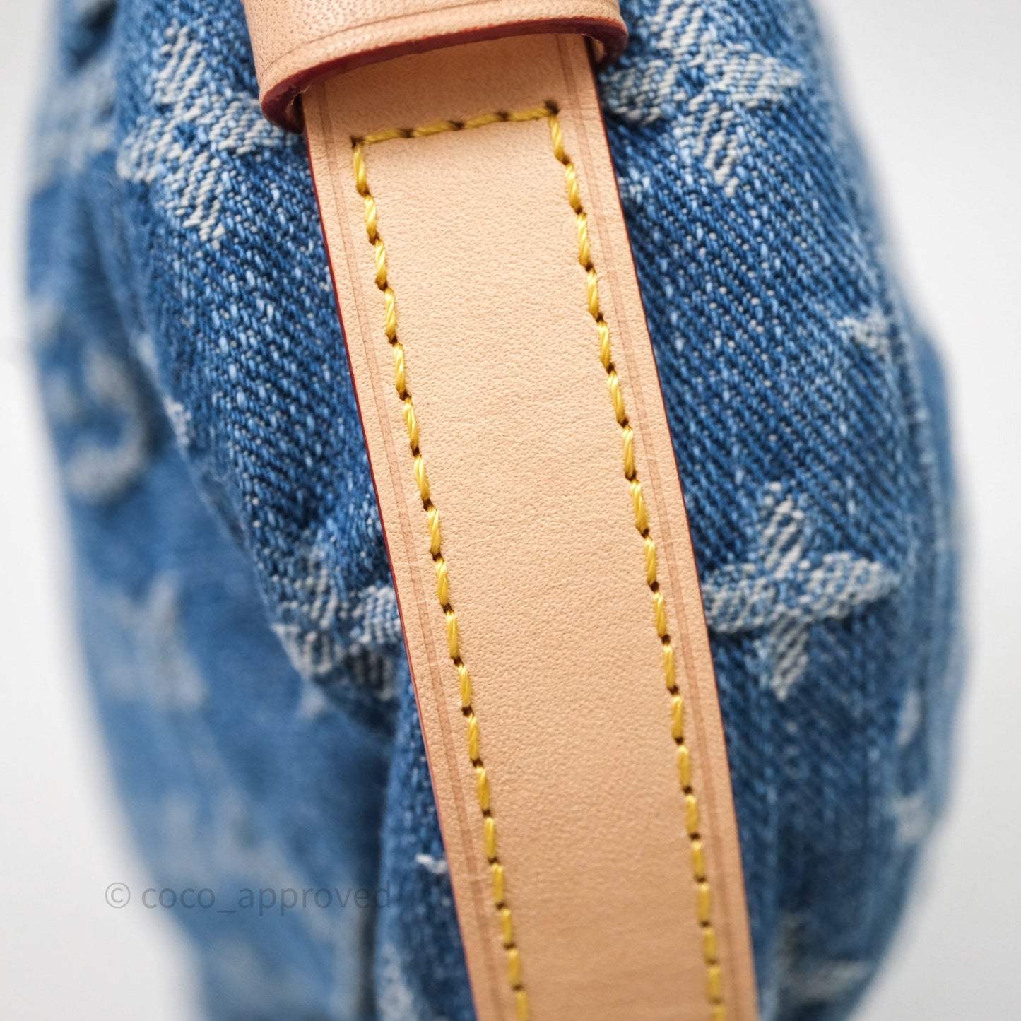 Louis Vuitton Croissant MM Denim Blue Monogram