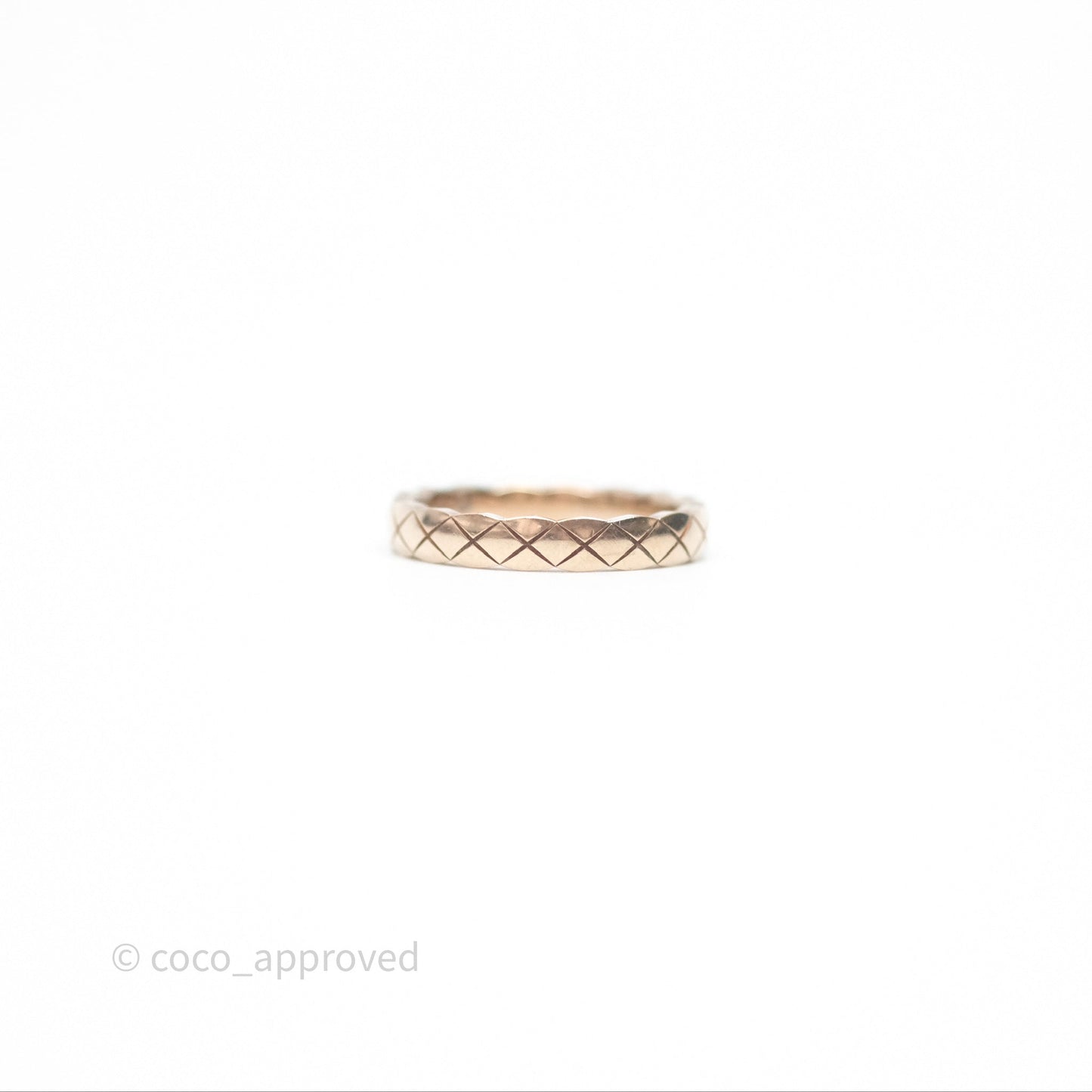 Chanel Coco Crush Ring 18K Beige Gold Size 51