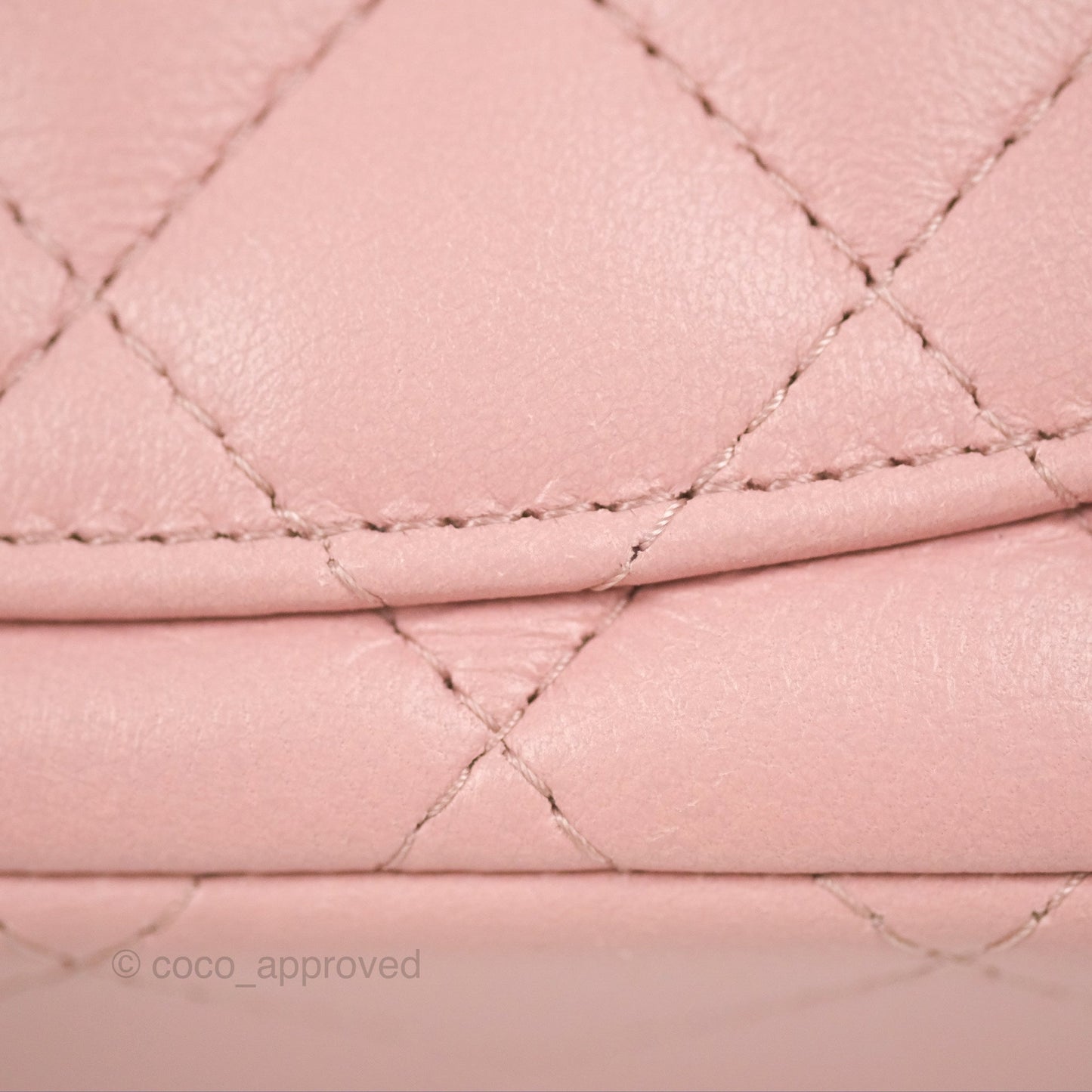 Chanel Quilted Mini Square Flap Pink Lambskin Gold Hardware
