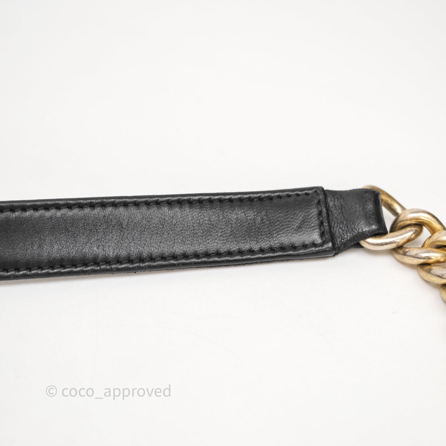 Chanel Medium Boy Quilted Black Lambskin Aged Gold Hardware