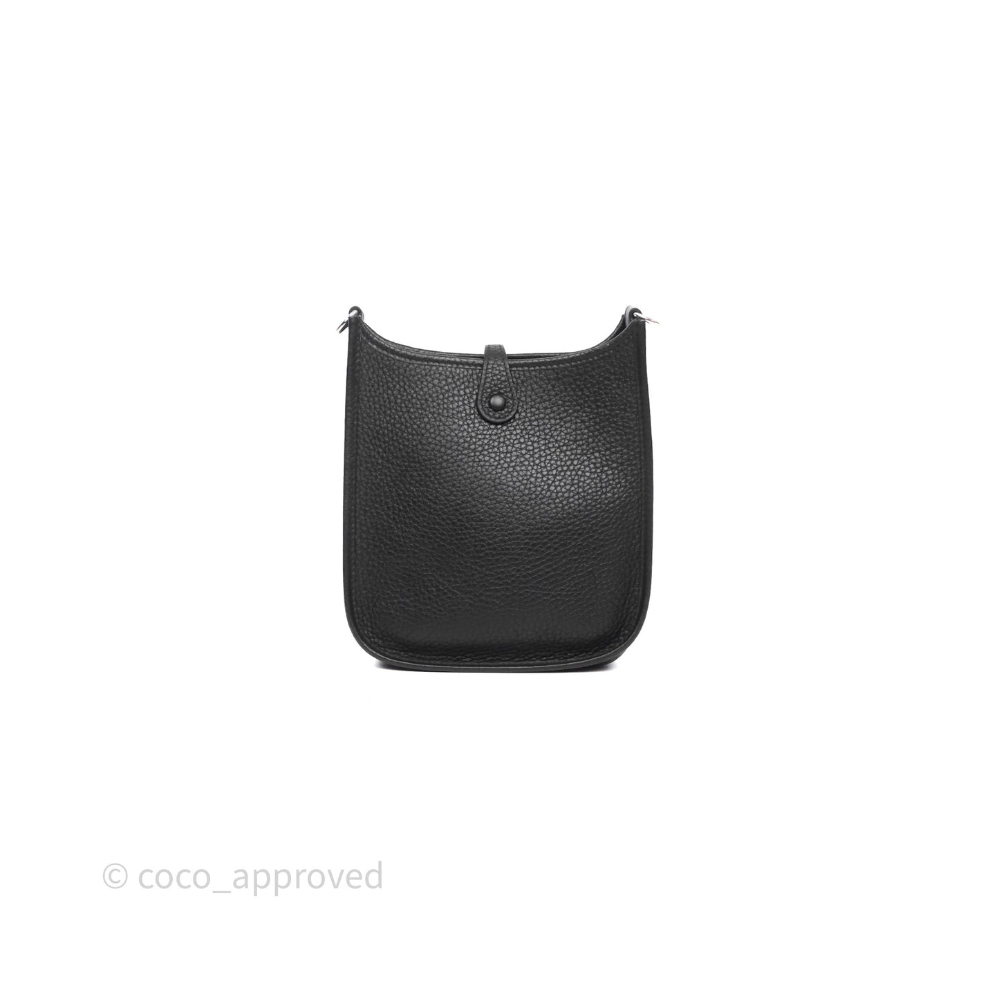 Hermès Mini Evelyne 16 Noir 89 Clemence Palladium Hardware