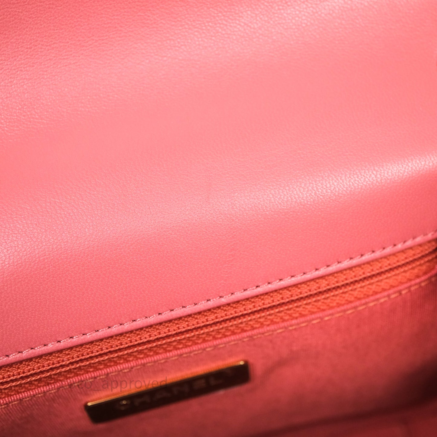 Chanel Quilted Chain Infinity Handle Bag Pink Lambskin Aged Gold Hardware