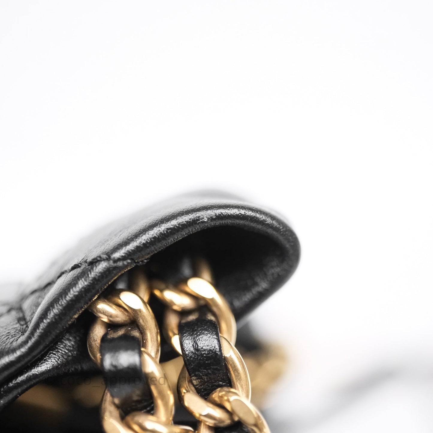 Chanel 22 Mini Bag Black Crumpled Calfskin