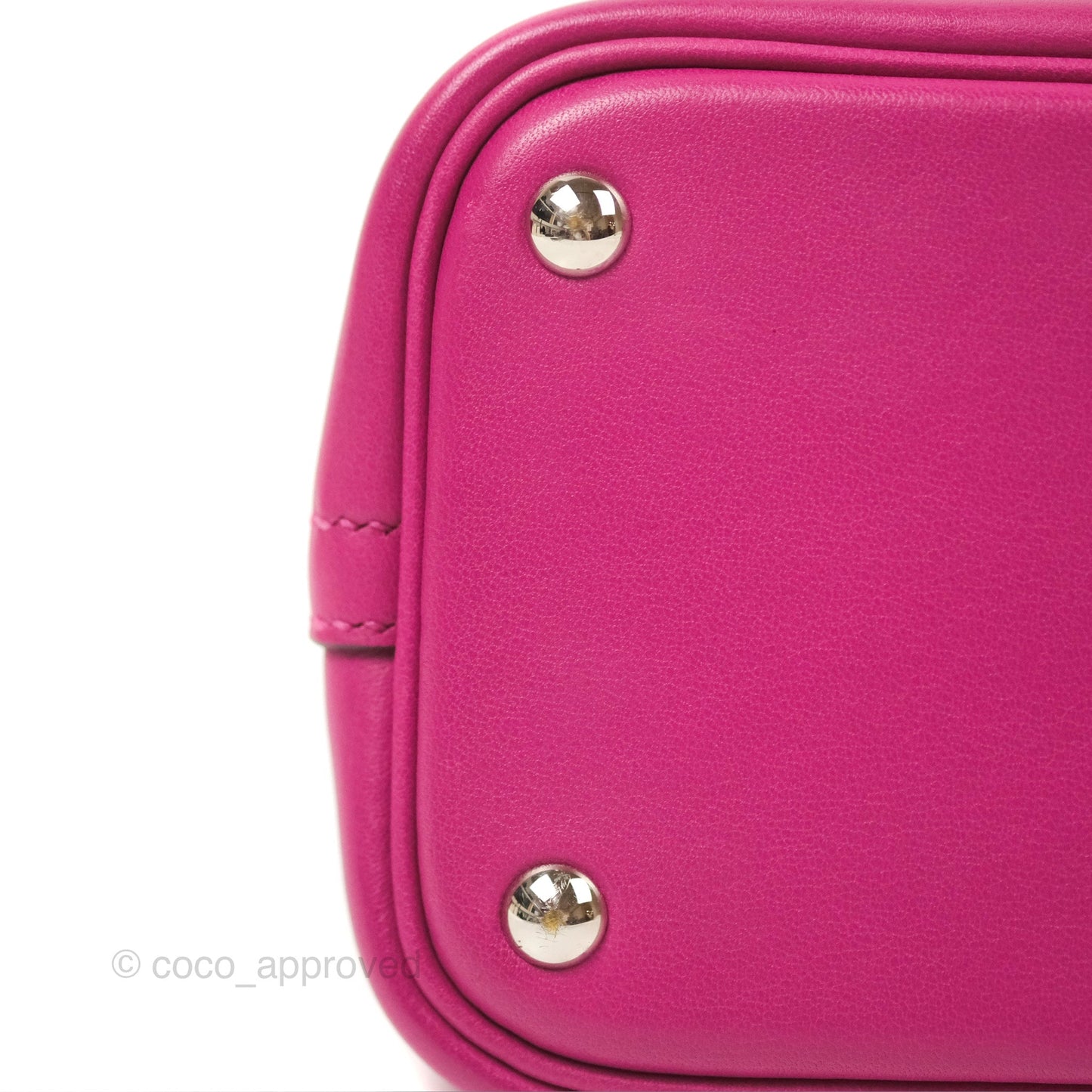 Hermès Bolide 27 Rose Pourpre Swift Palladium Hardware