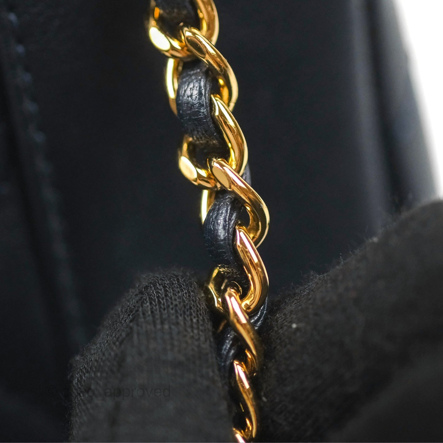 Chanel Small Vintage Mademoiselle Flap Navy Sheepskin Gold Hardware
