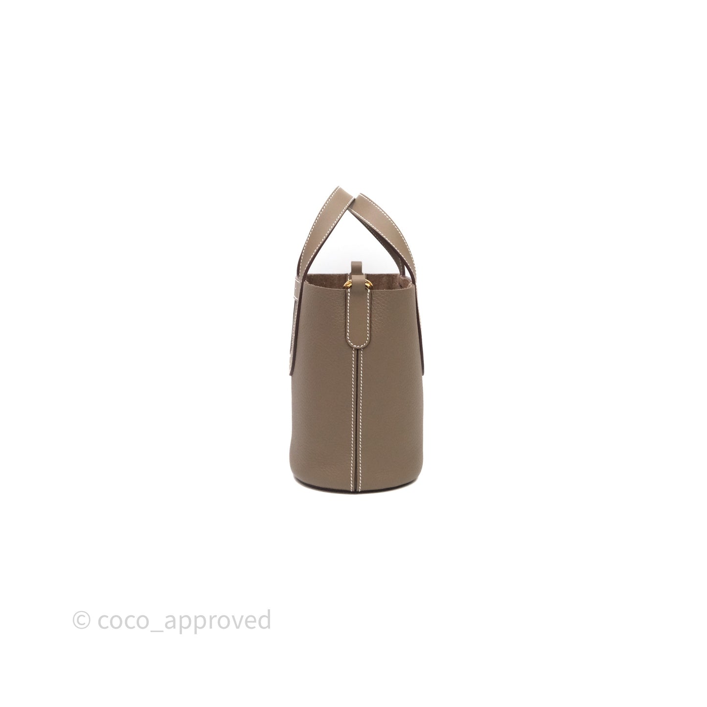 Hermès In-The-Loop 18 Etoupe Taurillon Clemence Veau Swift Gold Hardware