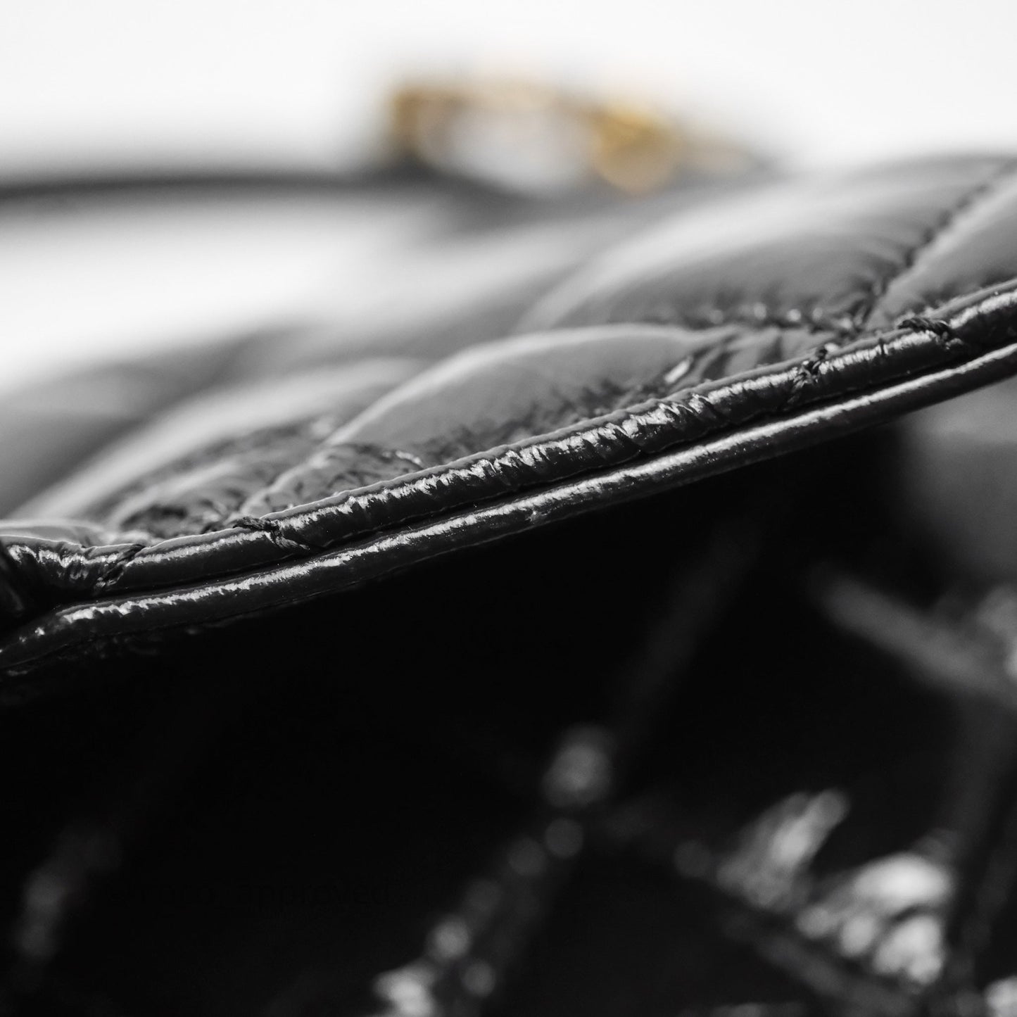 Chanel Medium Quilted Wavy CC Hobo Black Shiny Crumpled Calfskin Aged Gold Hardware