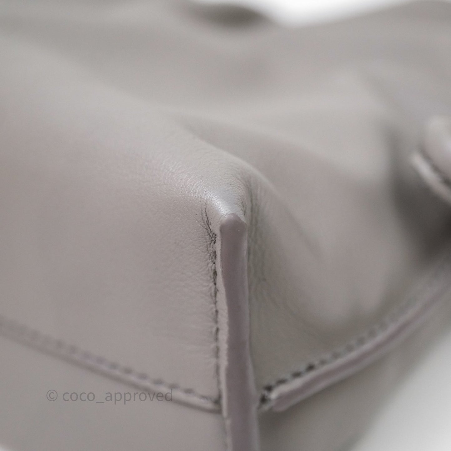 Loewe Mini Flamenco Clutch Nappa Calfskin Grey