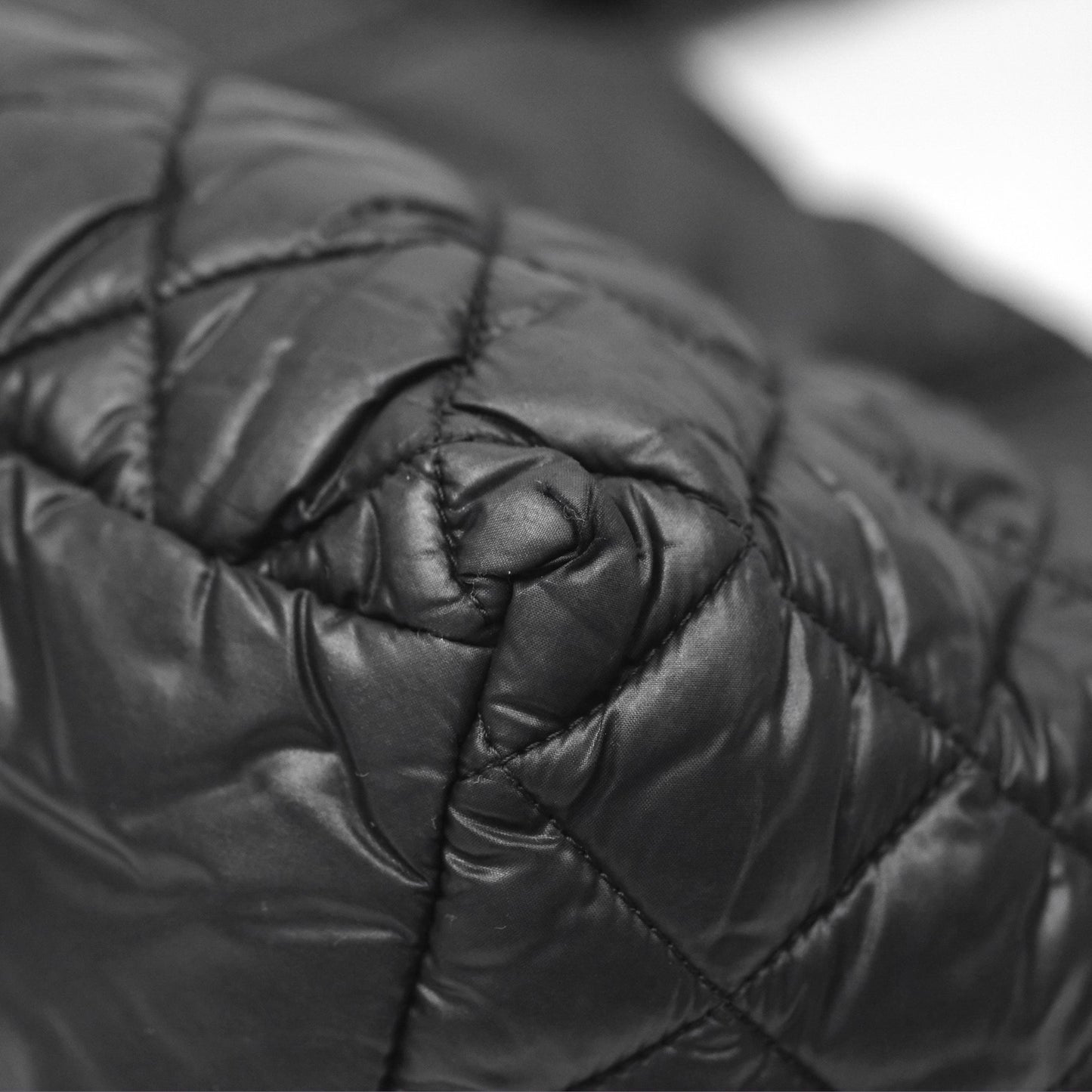 Chanel Coco Cocoon Tote Bag PM Black Nylon