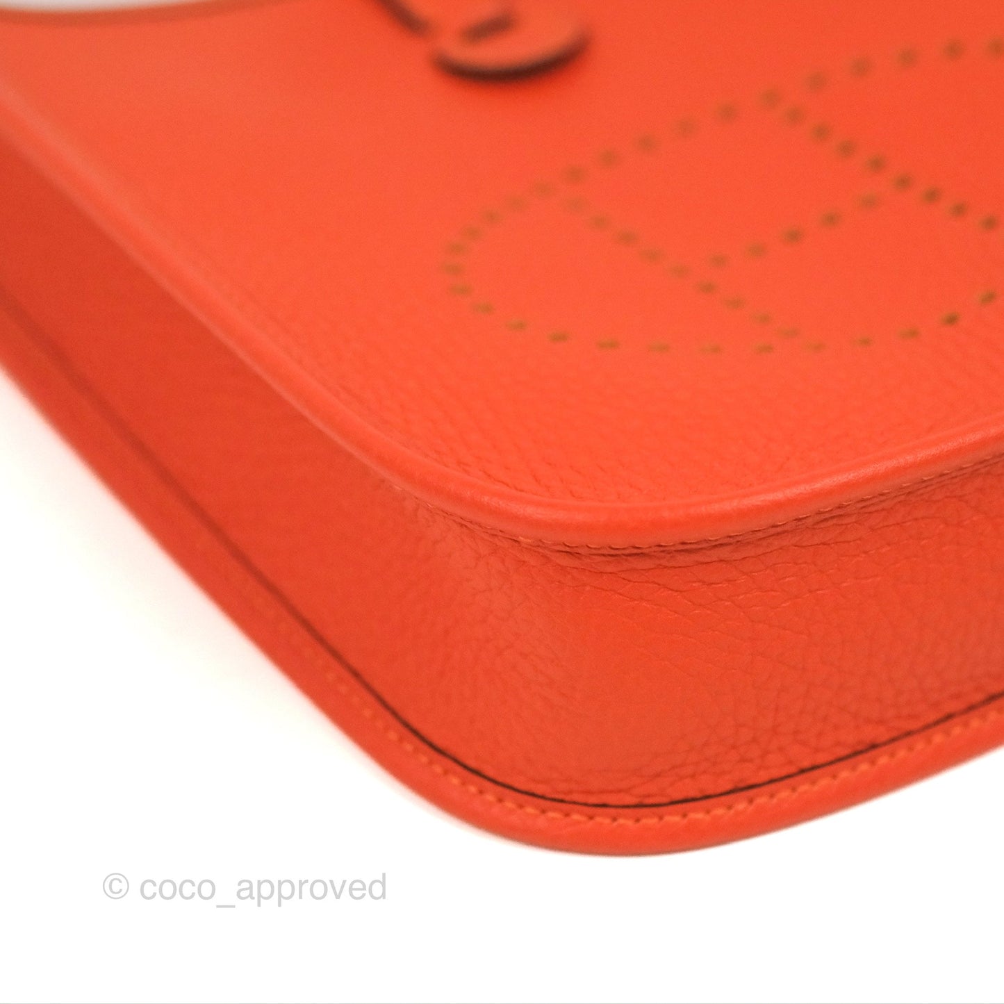Hermès Mini Evelyne 16 Feu Clemence Palladium Hardware