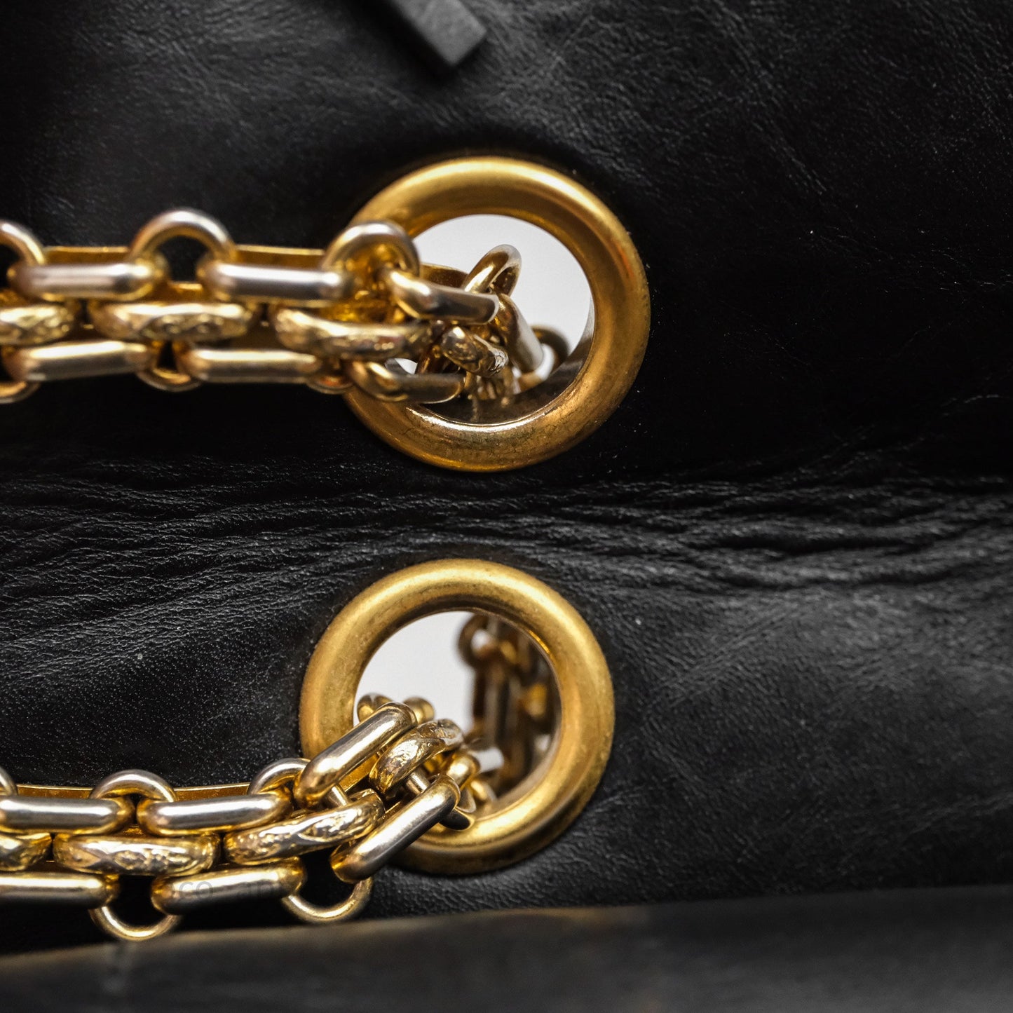 Chanel Reissue Quilted Aged Calfskin Black Gold Hardware 226