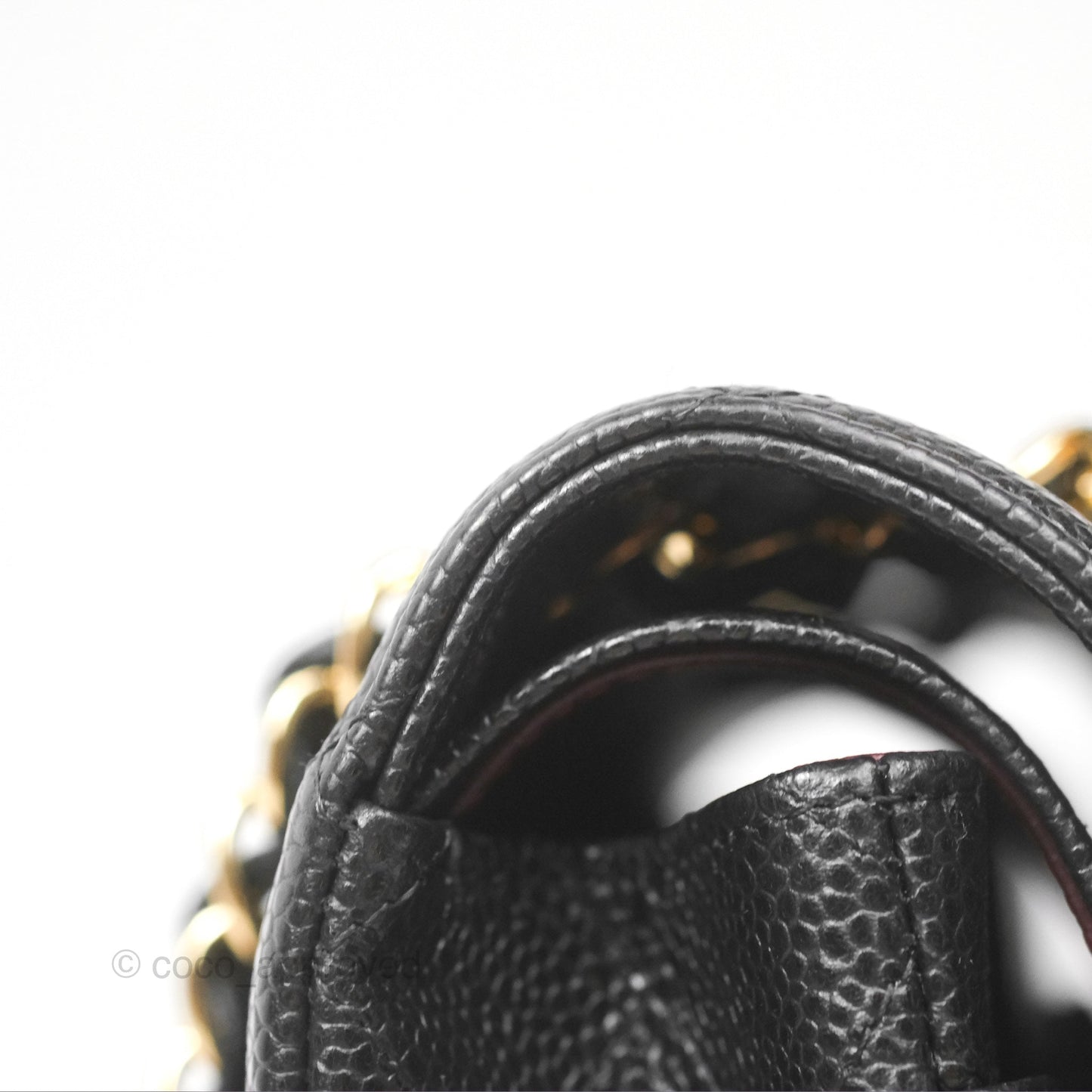 Chanel Small Classic Flap Quilted Black Caviar Gold Hardware