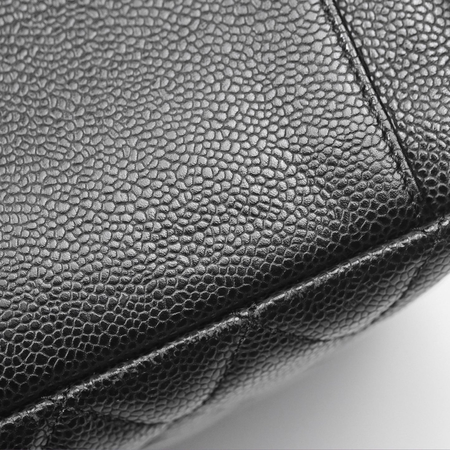 Chanel GST Black Caviar Silver Hardware