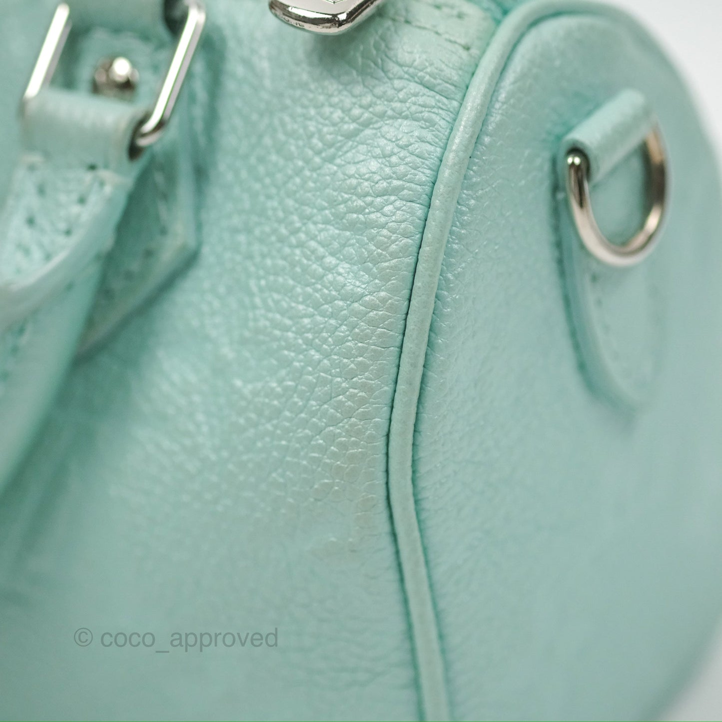 Louis Vuitton Nano Speedy Monogram Empreinte Pearly Lagoon Blue