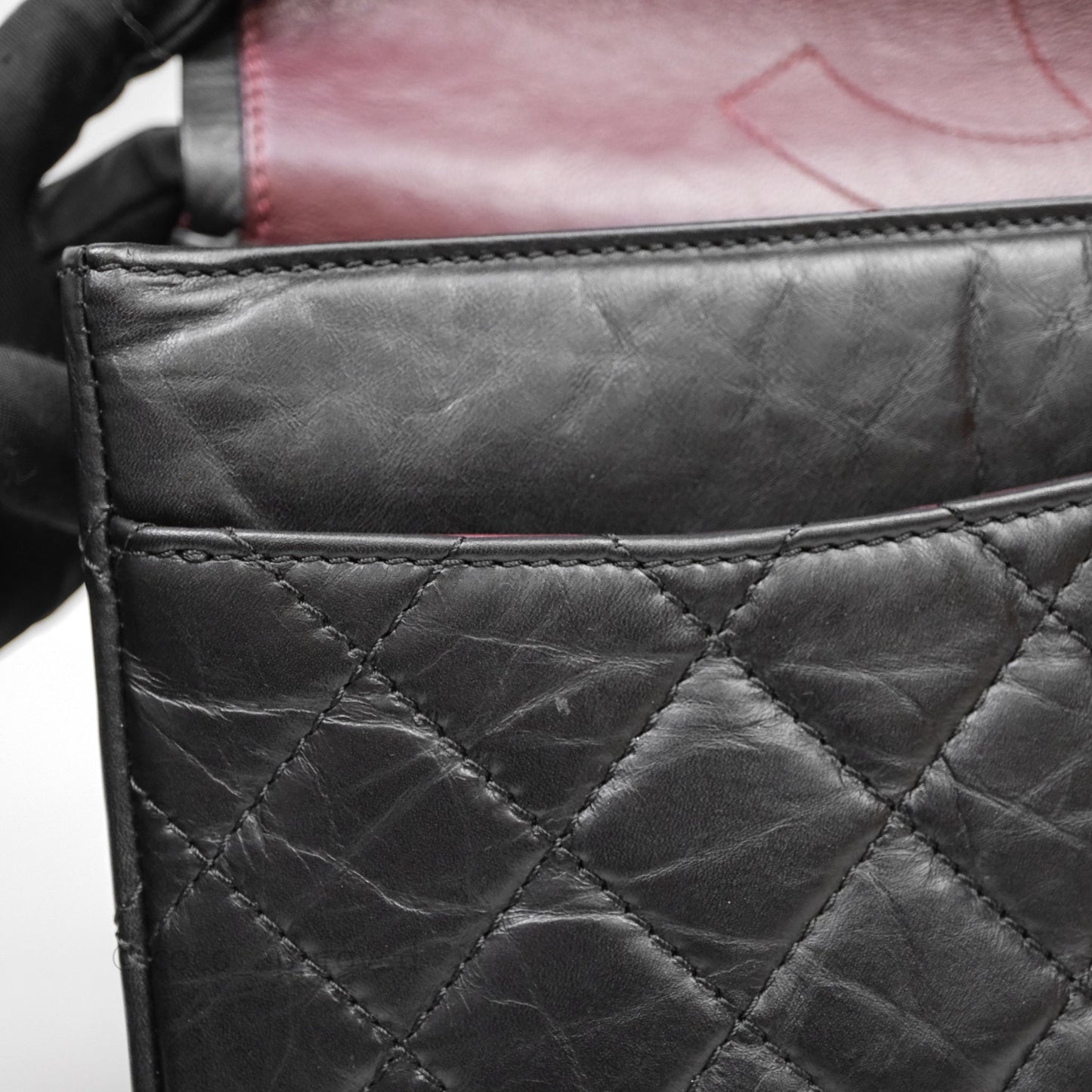 Chanel Reissue Quilted Aged Calfskin Black Aged Gold Hardware 227