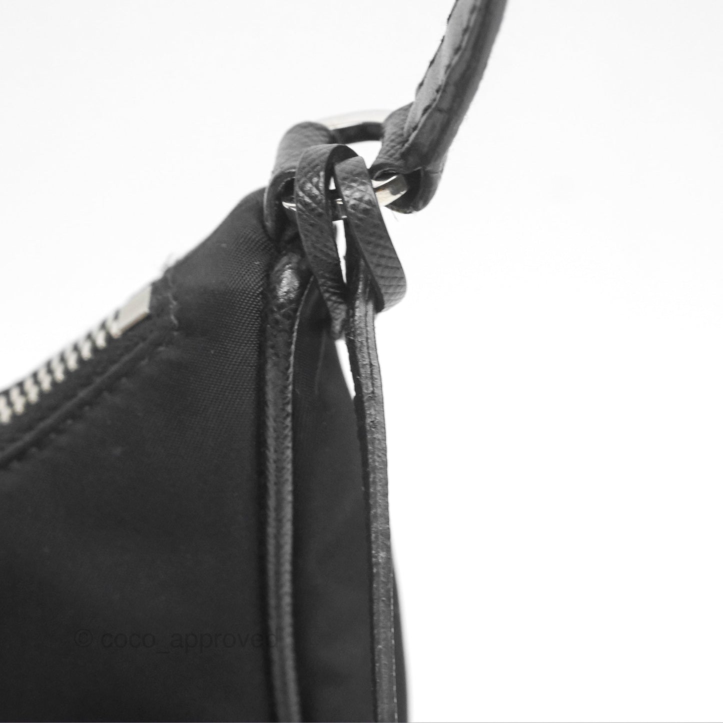 Prada Re-Edition 2005 Nylon Mini Bag Black Silver Hardware