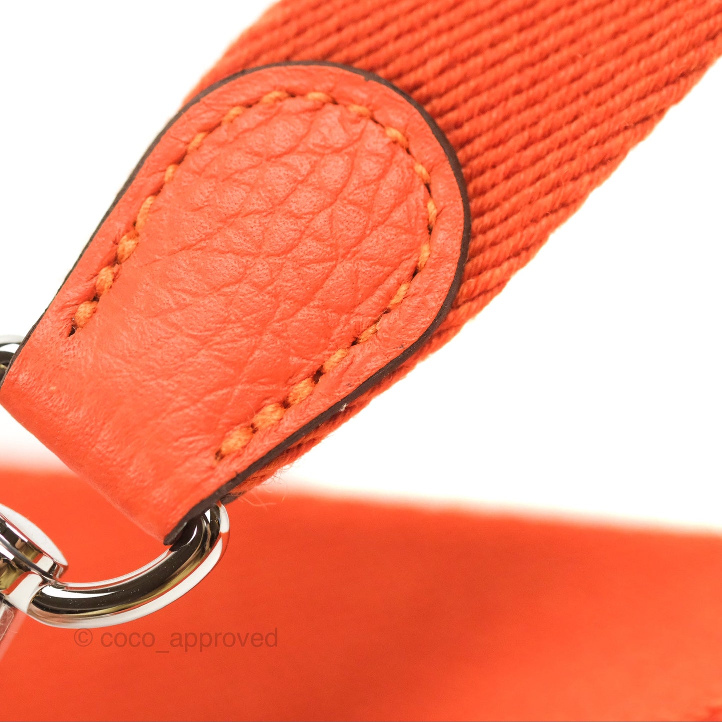 Hermès Mini Evelyne 16 Feu Clemence Palladium Hardware
