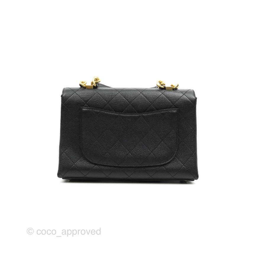 Chanel Chic Affinity Small Grained Calfskin Black Aged Gold Hardware