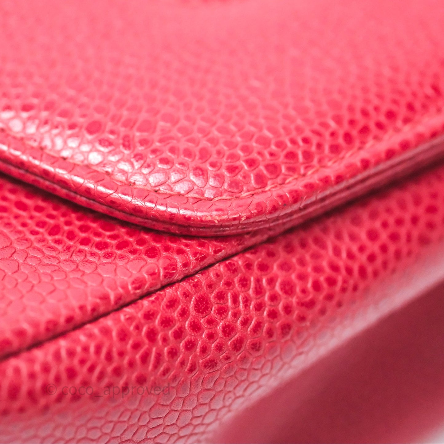 Chanel Medium Vintage Quilted Classic Diana Flap Bag Red Caviar 24K Gold Hardware