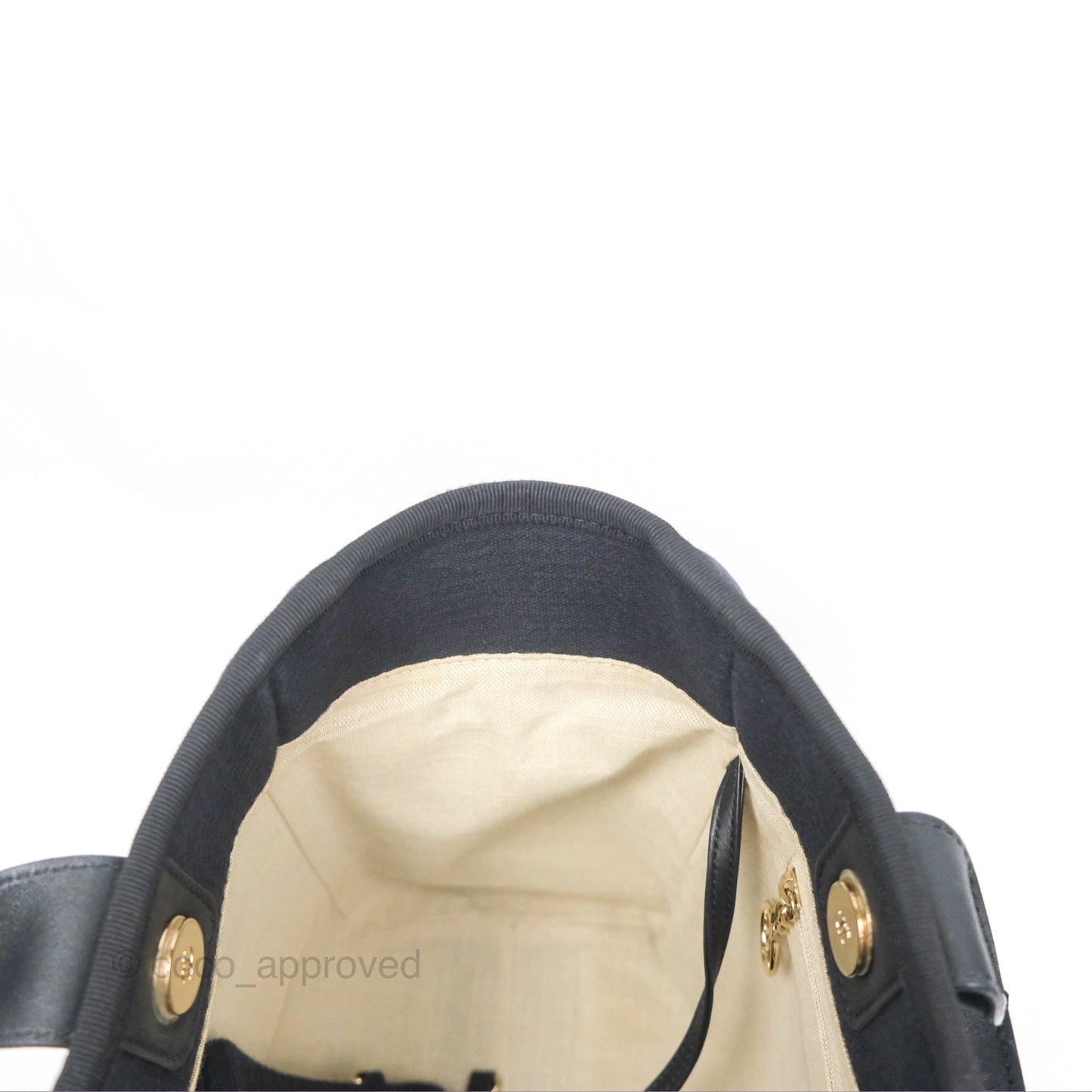 Chanel Medium Canvas Deauville Tote Navy Gold Hardware