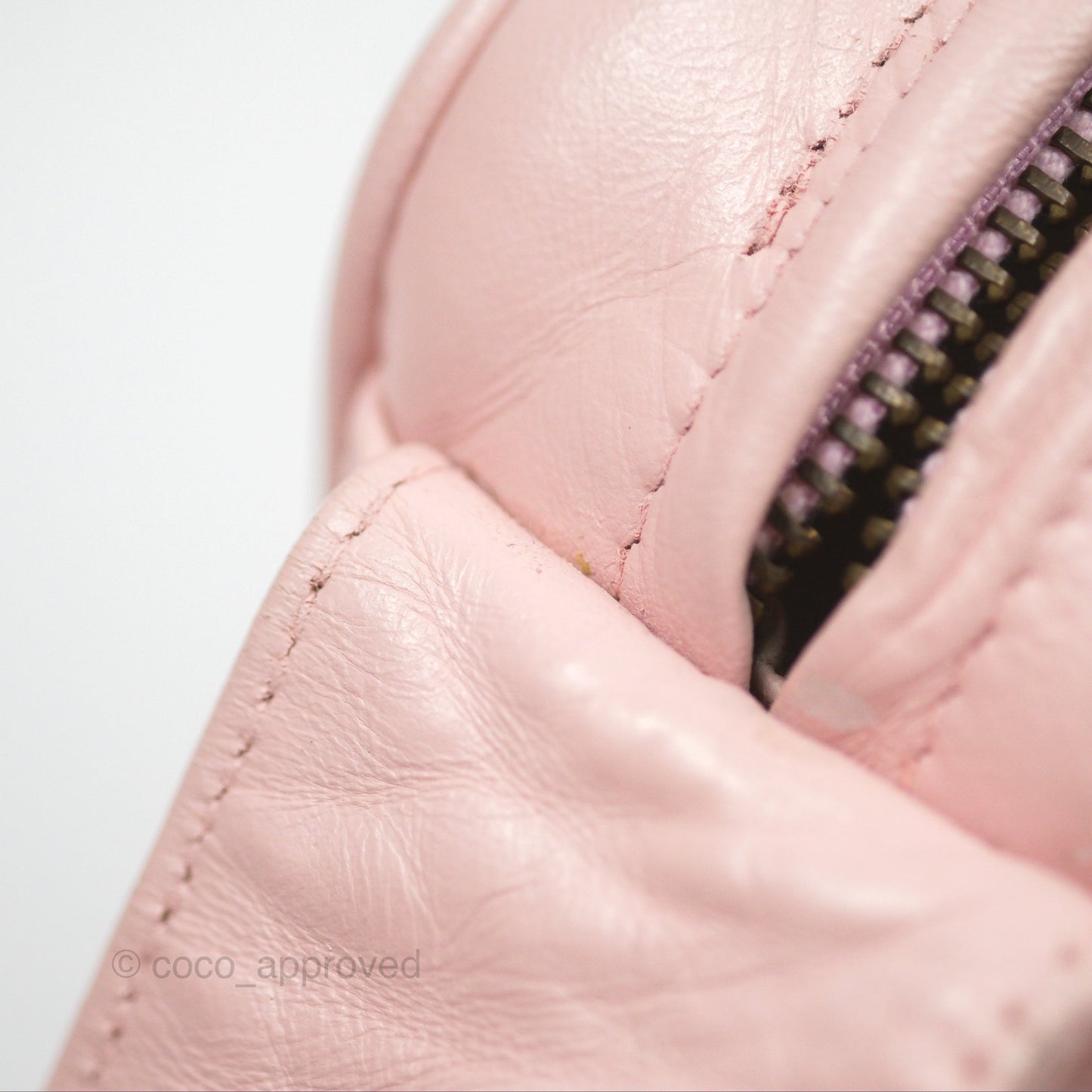 Chanel Vintage Camera Bag Pink Lambskin Gold Hardware