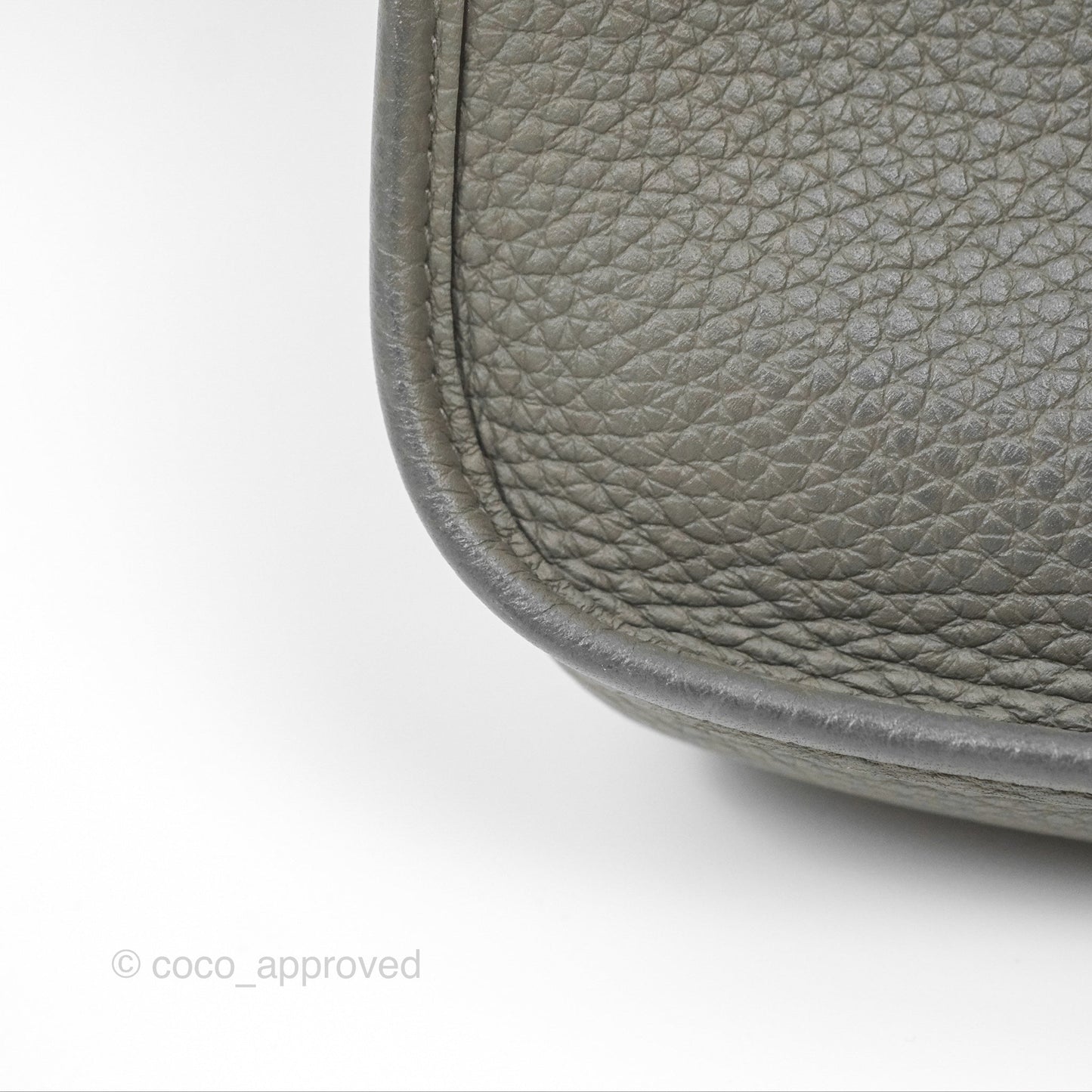 Hermès Mini Evelyne 16 Gris Meyer 0L Clemence Palladium Hardware