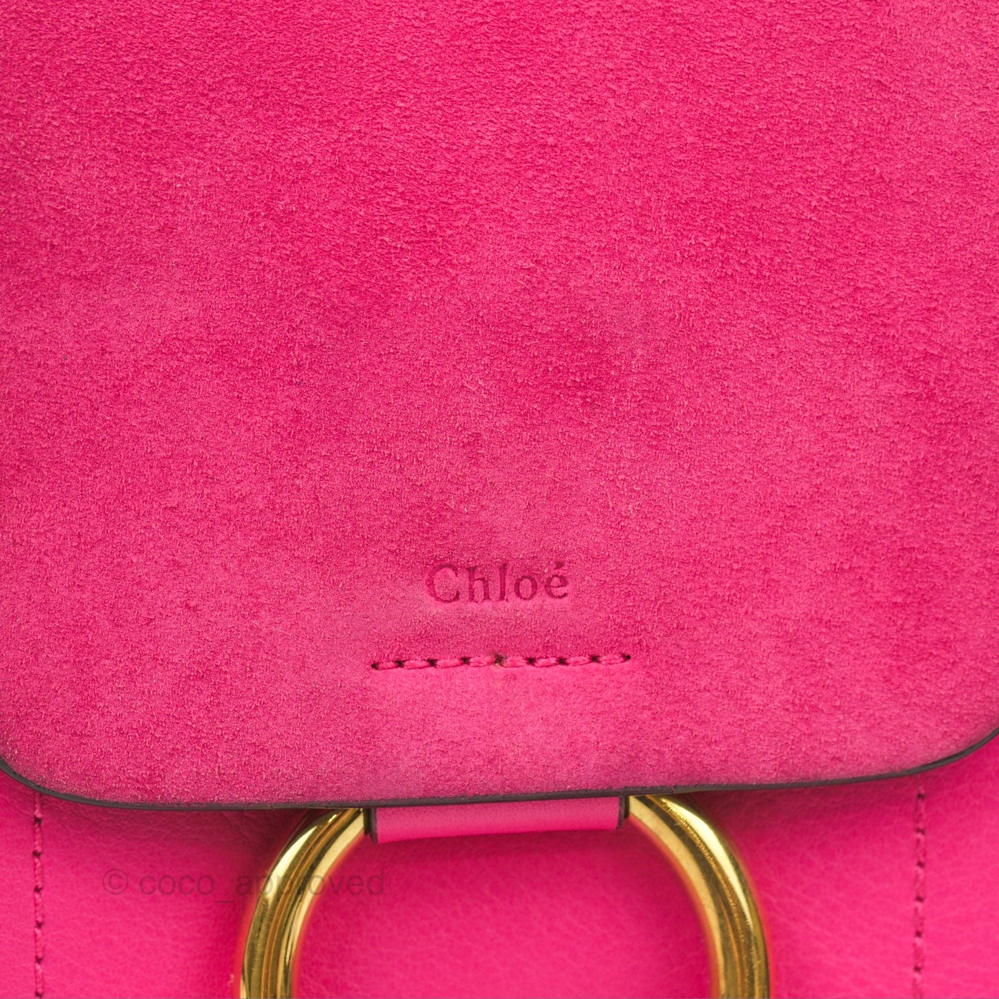 Chloé Mini Faye Backpack Hot Pink