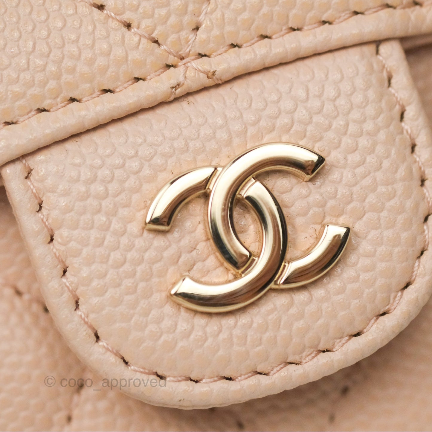 Chanel Mini Clutch With Chain Light Pink Caviar Gold Hardware