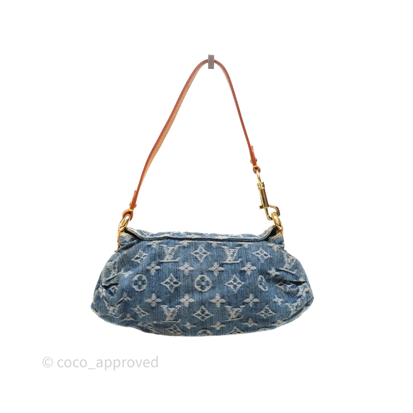 Louis Vuitton Mini Pleaty bag Denim Monogram Gold Hardware