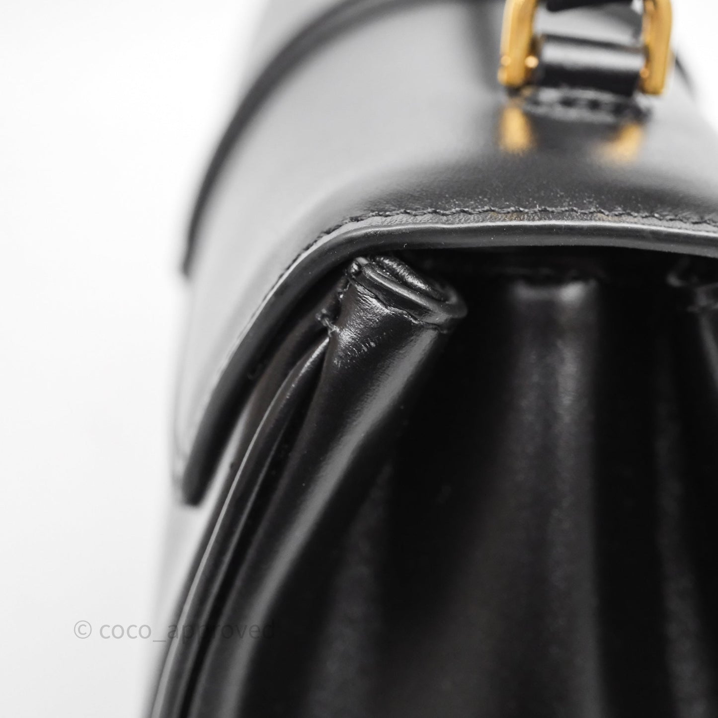 Celine Mini 16 Bag in Satinated Calfskin Black