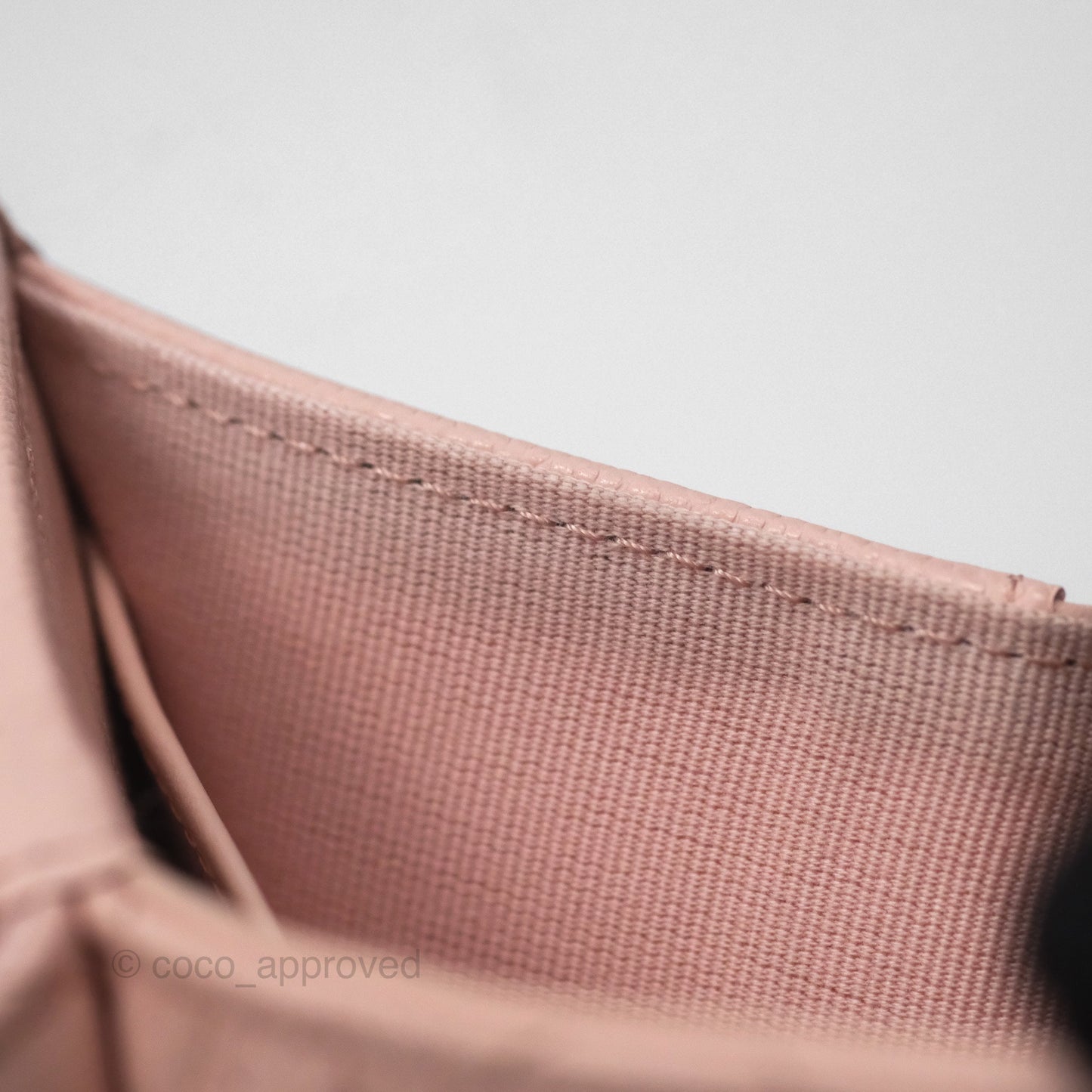 Chanel Quilted Small Classic Flap Trifold Wallet Pink Caviar Gold Hardware