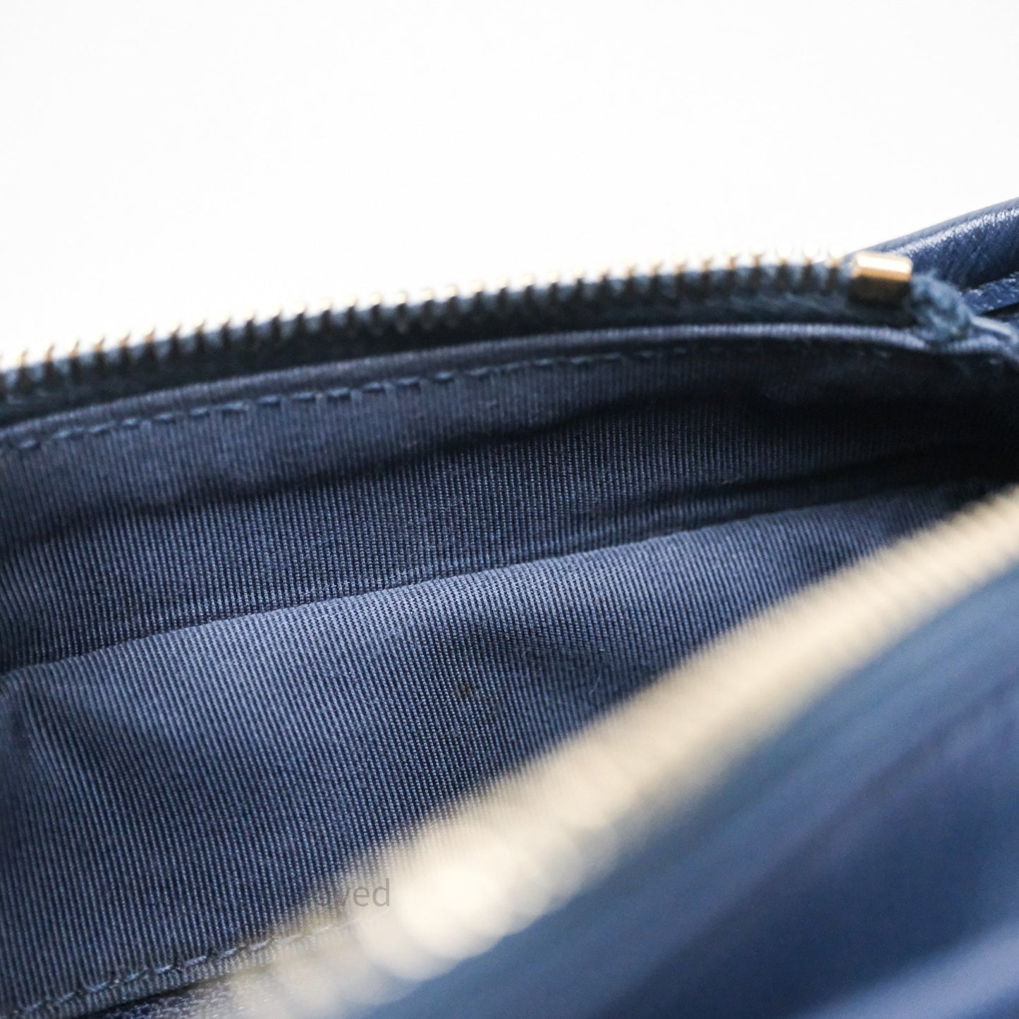 Chanel Quilted Small Gabrielle Hobo Navy Aged Calfskin Mixed Hardware