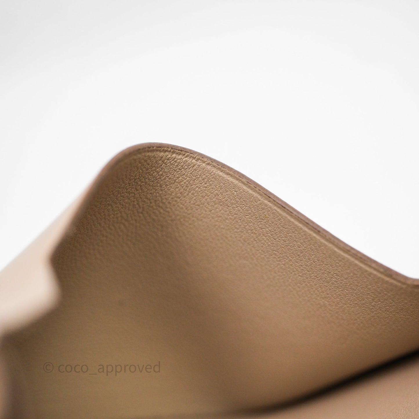 Hermès Bearn Card Holder Taupe 16 Swift Palladium Hardware
