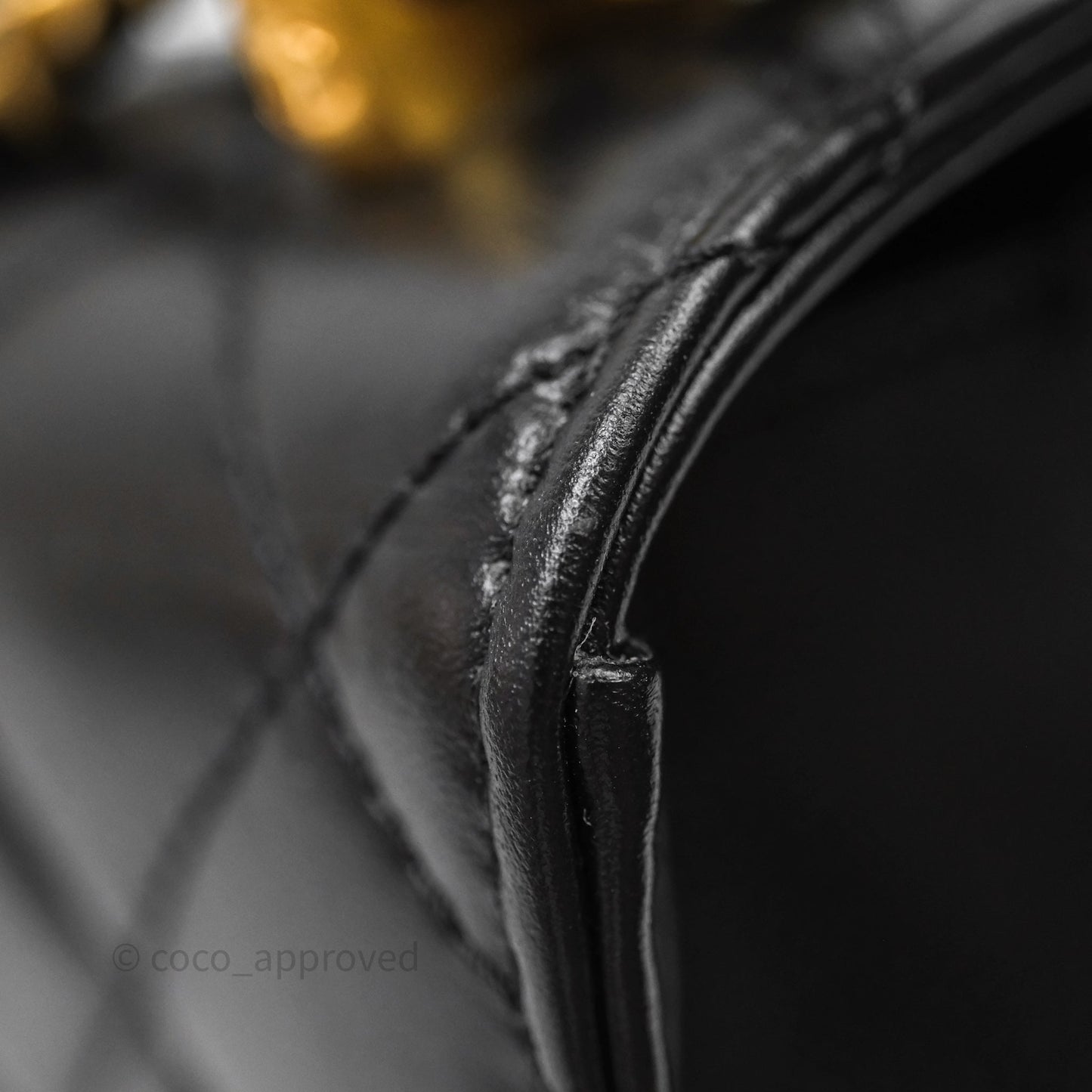 Chanel Mini Perfect Fit Adjustable Quilted Black Calfskin Aged Gold Hardware