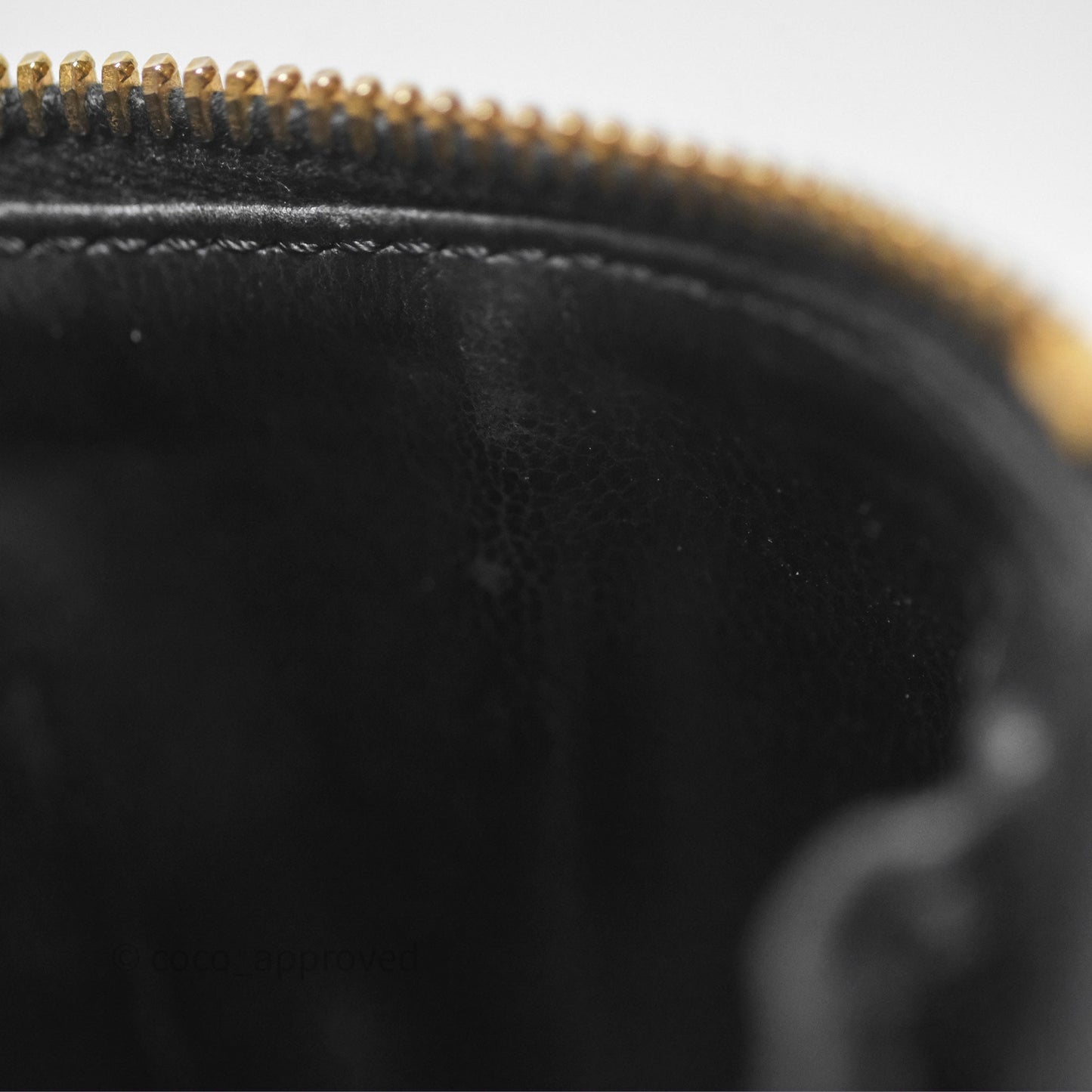 Chanel Vintage Vanity Case Black Caviar Gold Hardware