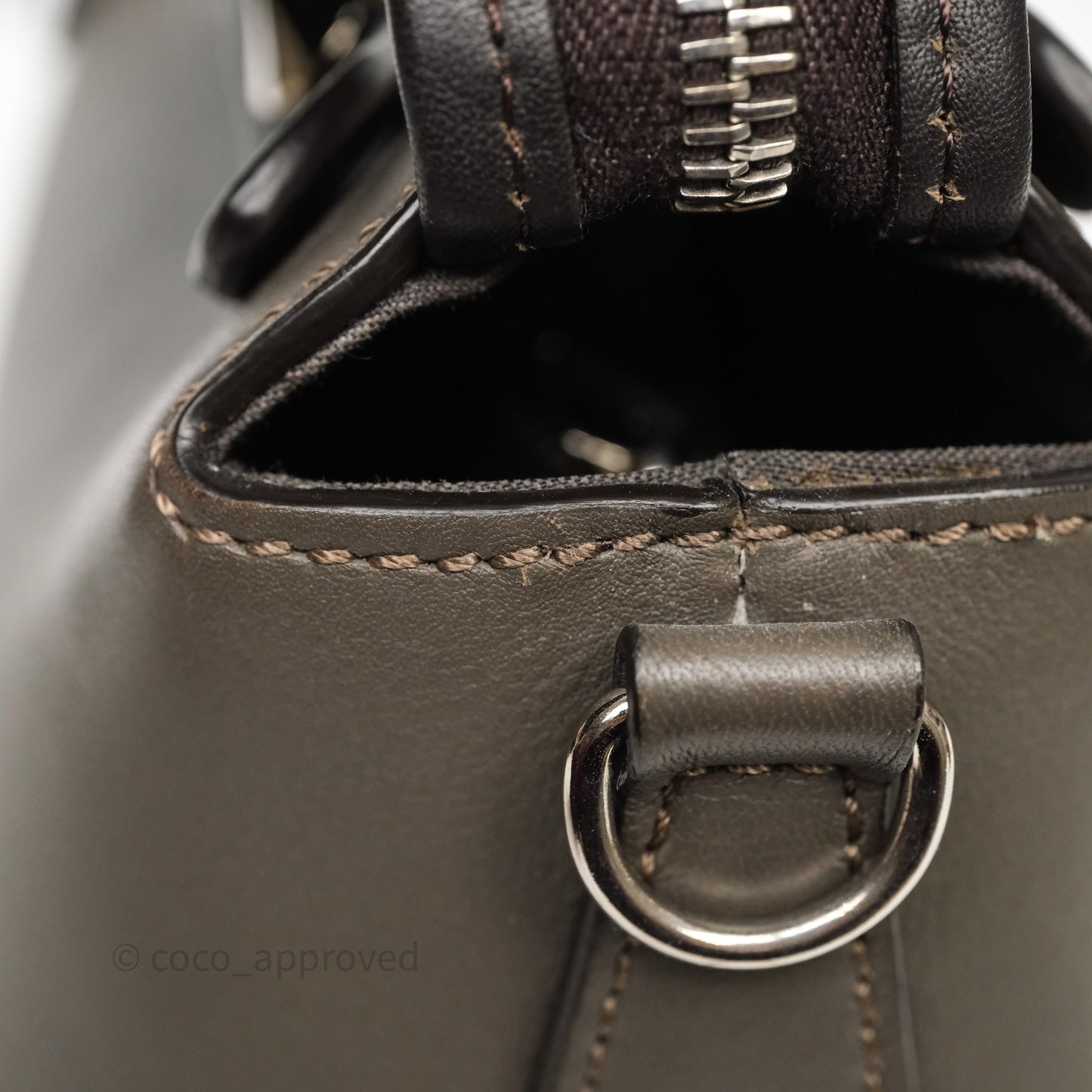 Fendi By The Way Medium Leather Satchel Dark Grey Bag