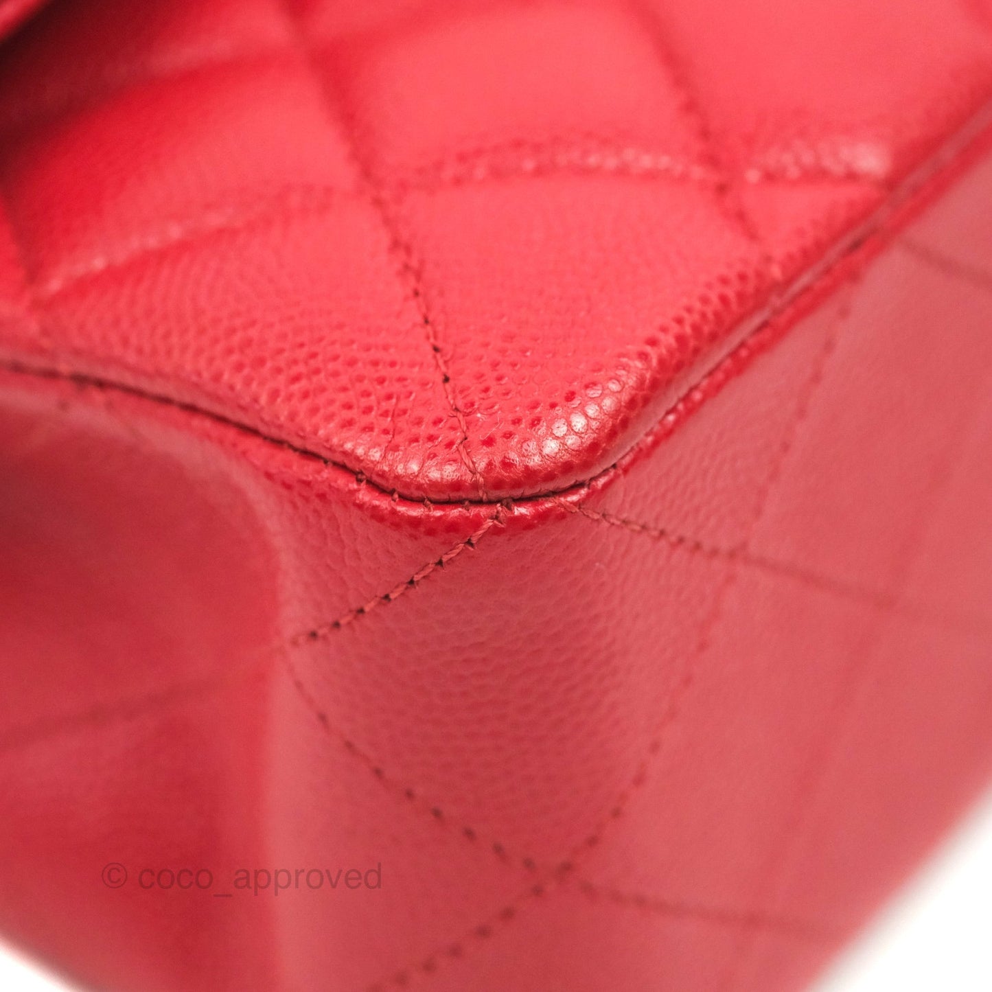 Chanel Classic Small S/M Flap Red Caviar Gold Hardware
