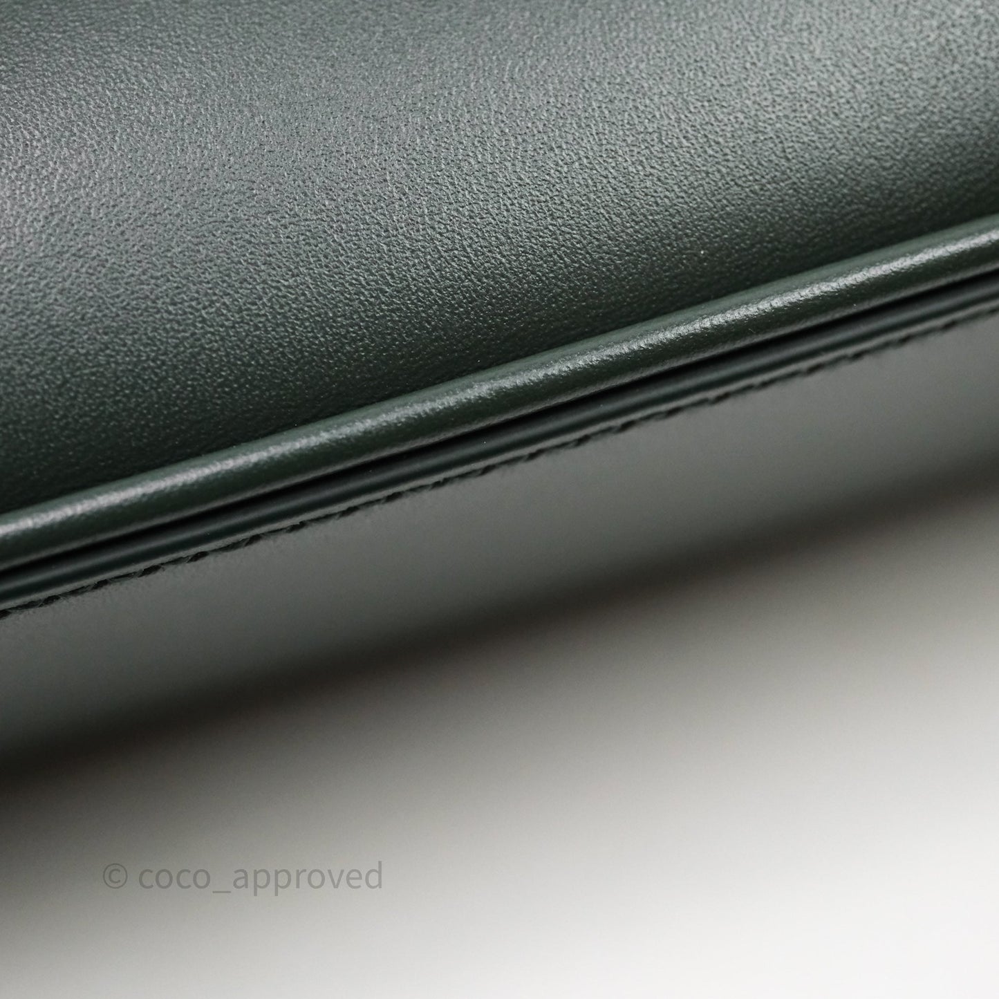 Saint Laurent ‘Le 5 a 7’ Hobo Bag Dark Green Smooth Calfskin