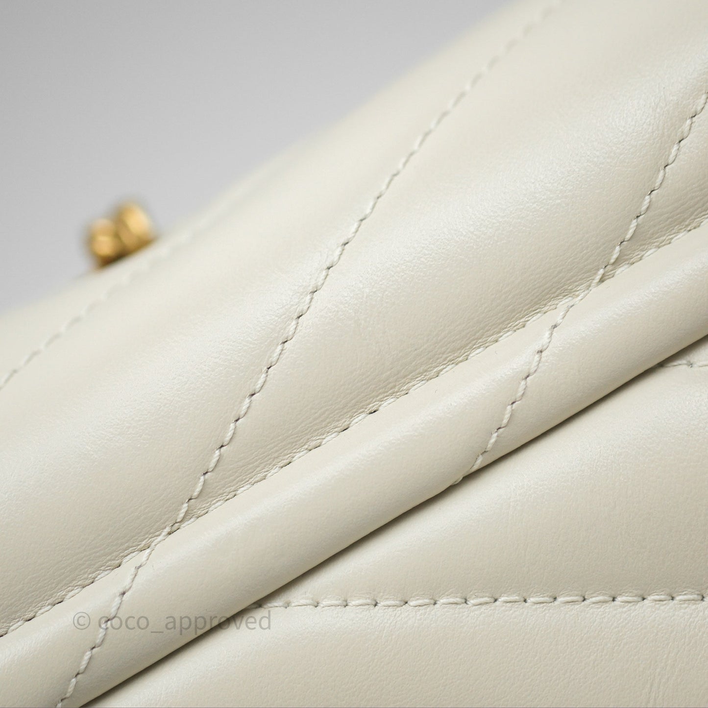 Saint Laurent Loulou Small Flap Bag Beige Calfskin Gold Hardware