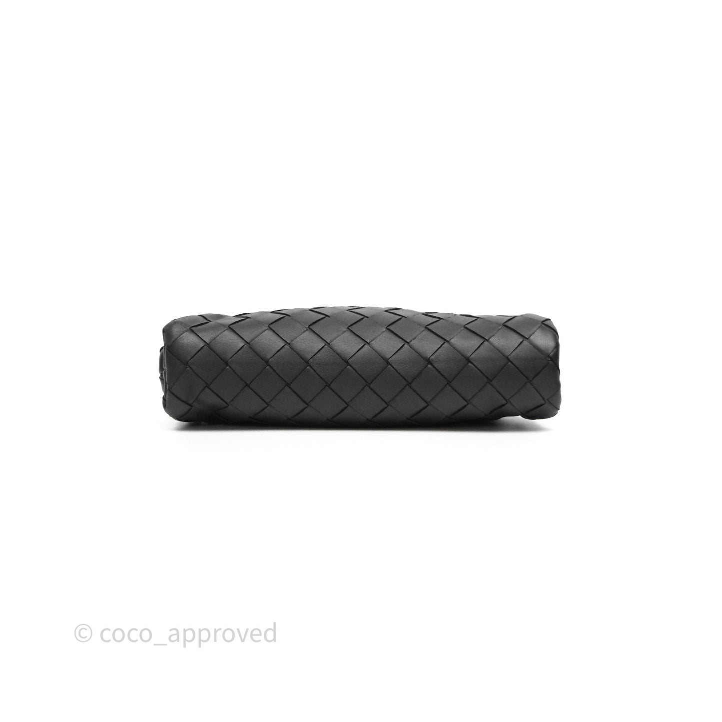 Bottega Veneta Mini Pouch Black Intrecciato Calfskin
