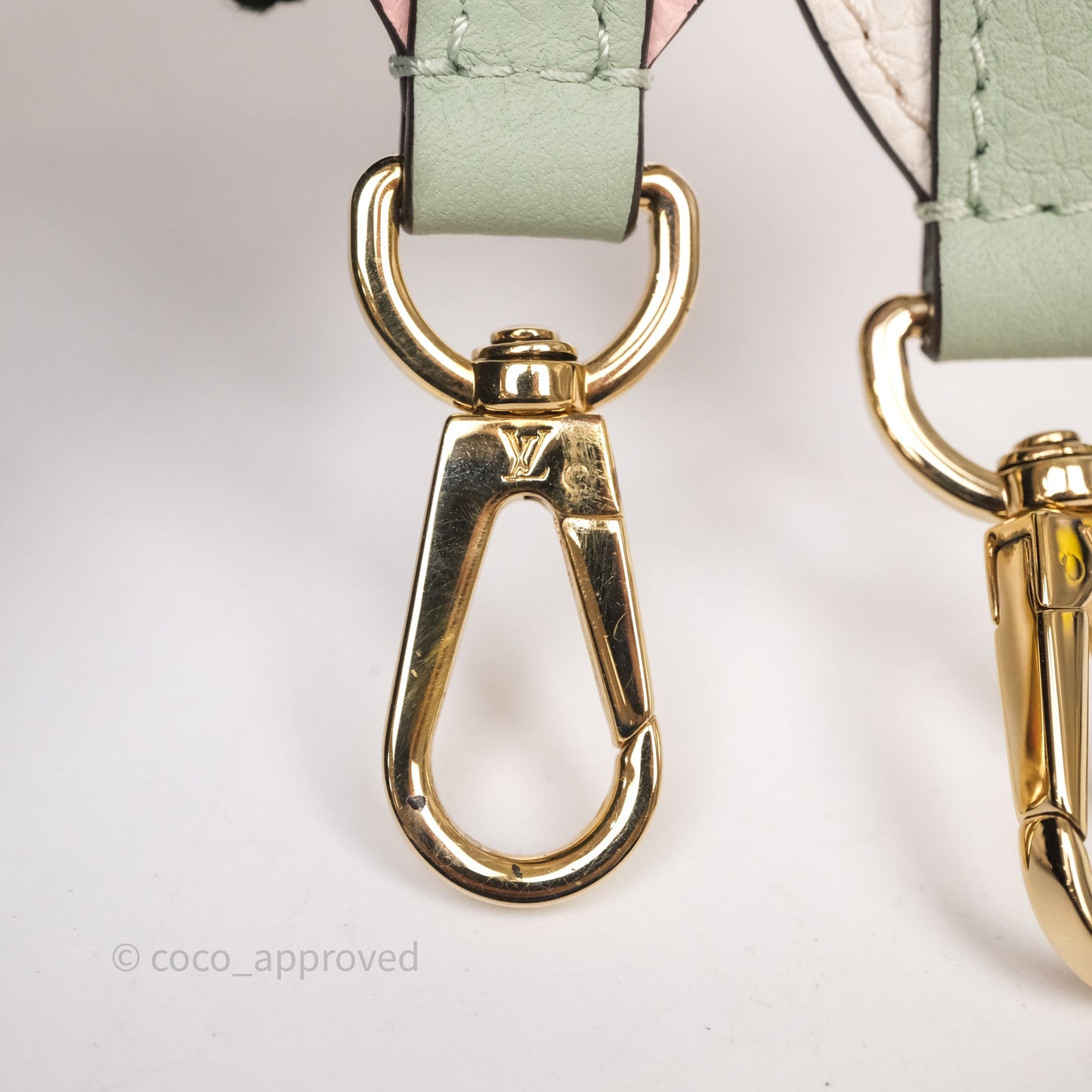 Louis Vuitton Capucines BB Creme Rose Jade Taurillon Leather Gold Hardware