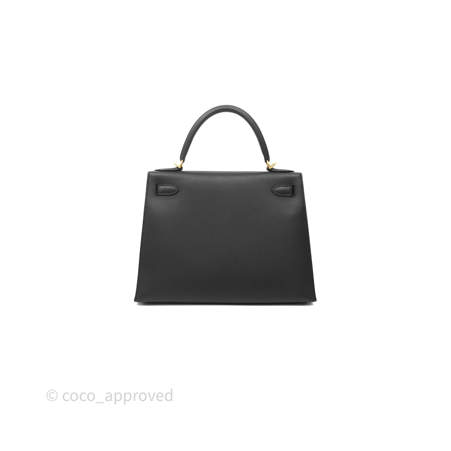 Hermès Kelly 28 Black Epsom Gold Hardware
