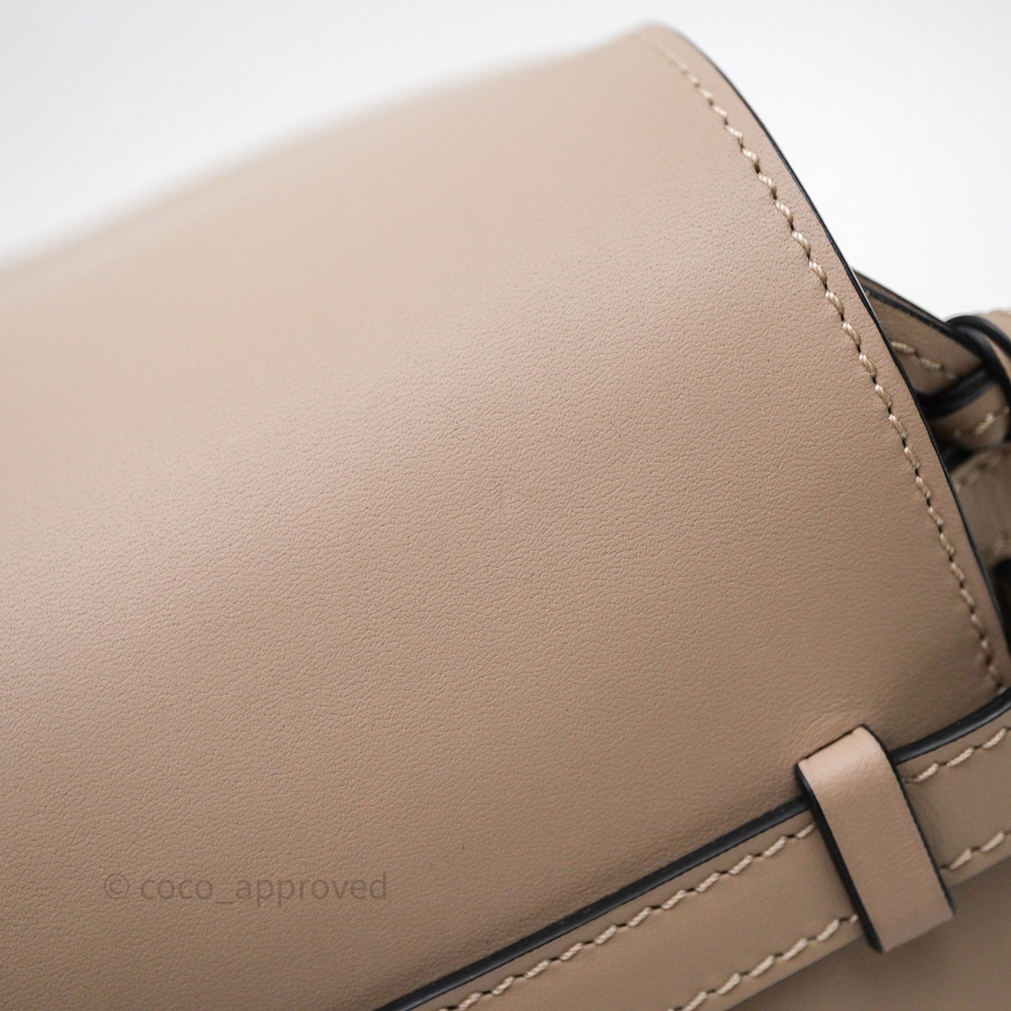 Loewe Mini Gate Dual Bag Beige Sand Soft Calfskin Jacquard Strap