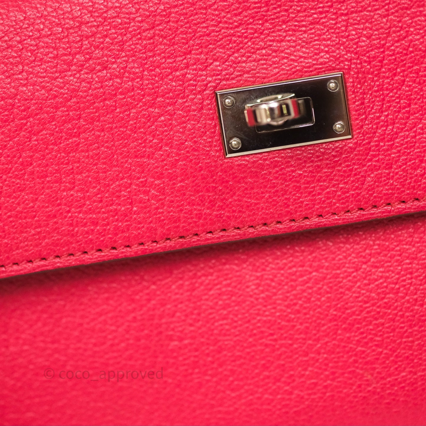 Hermès Kelly Wallet Pink Chevre Mysore Palladium Hardware