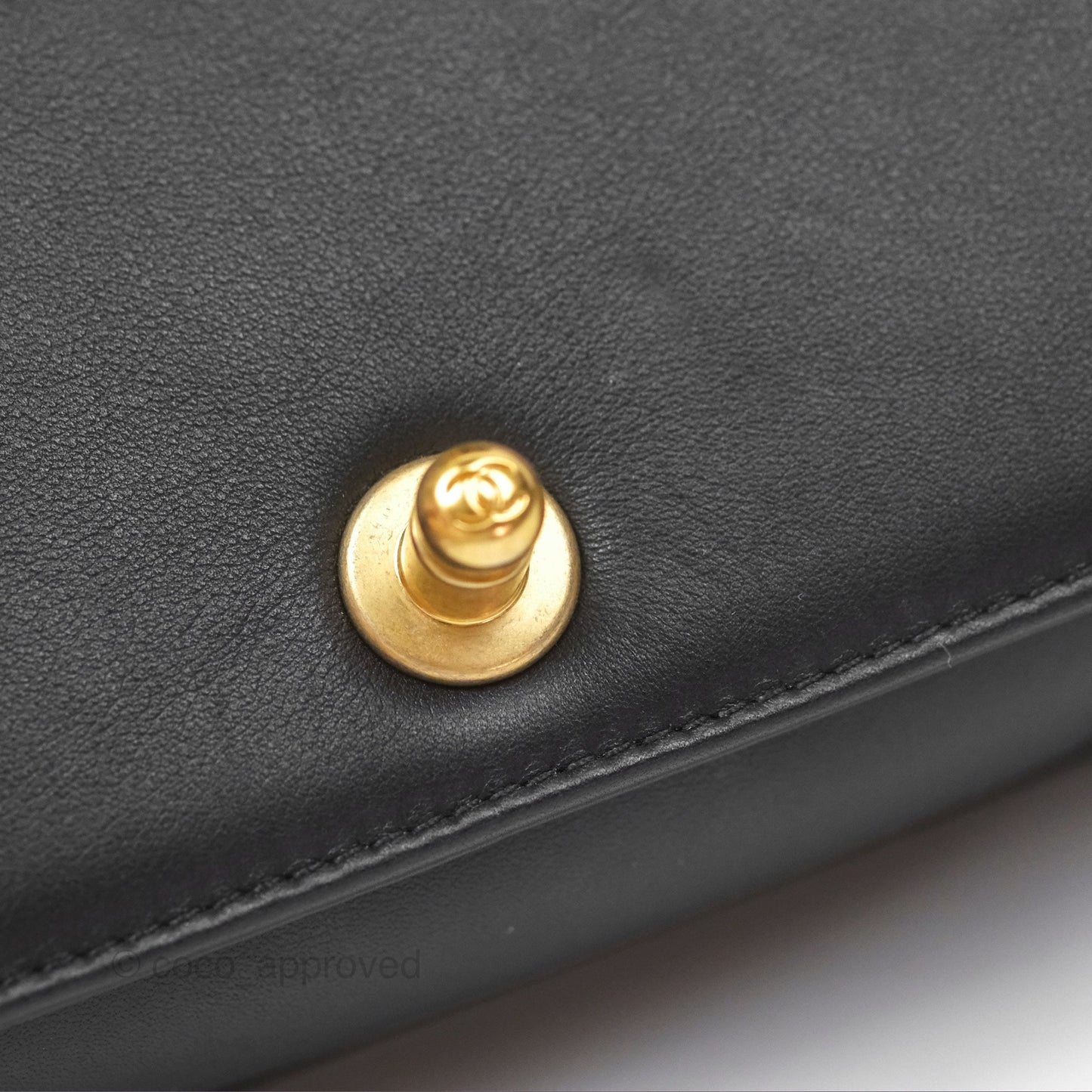 Chanel Small Boy Black Lambskin Aged Gold Hardware