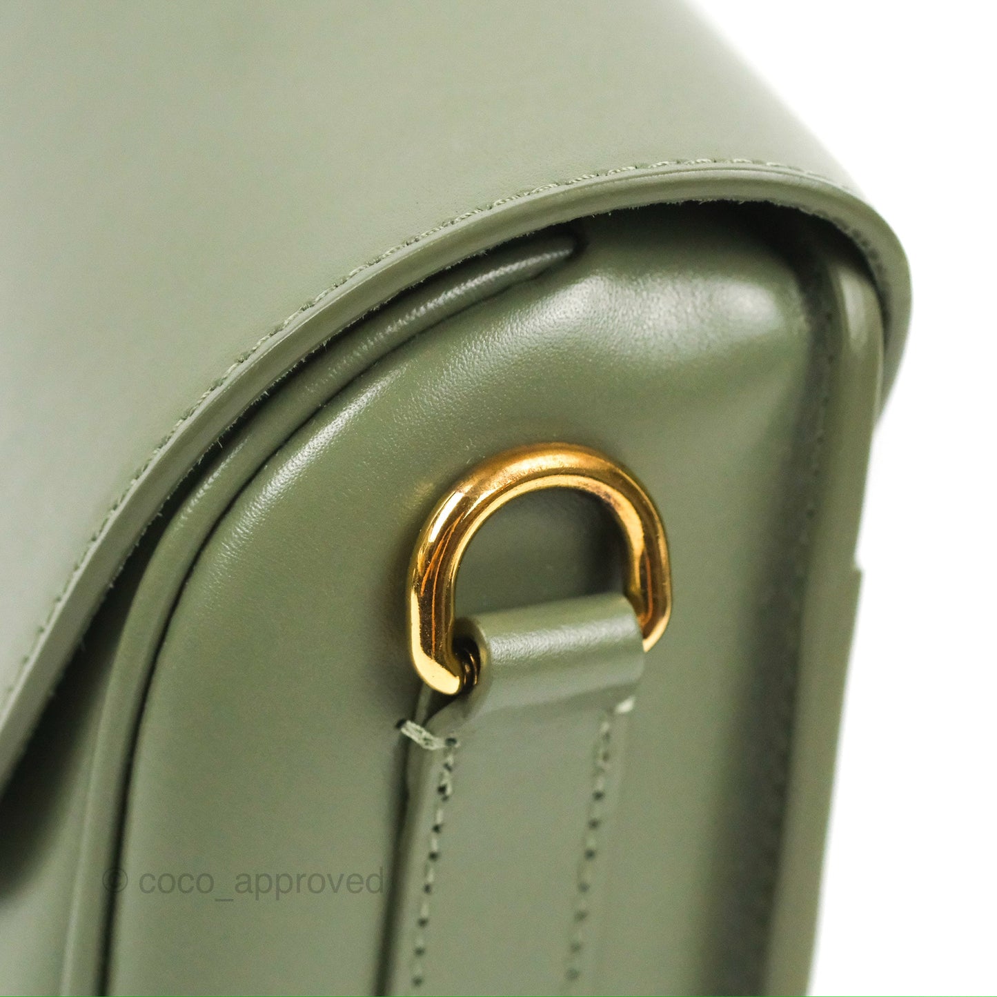 Dior Medium Bobby Bag Cedar Green Calfskin Gold Hardware